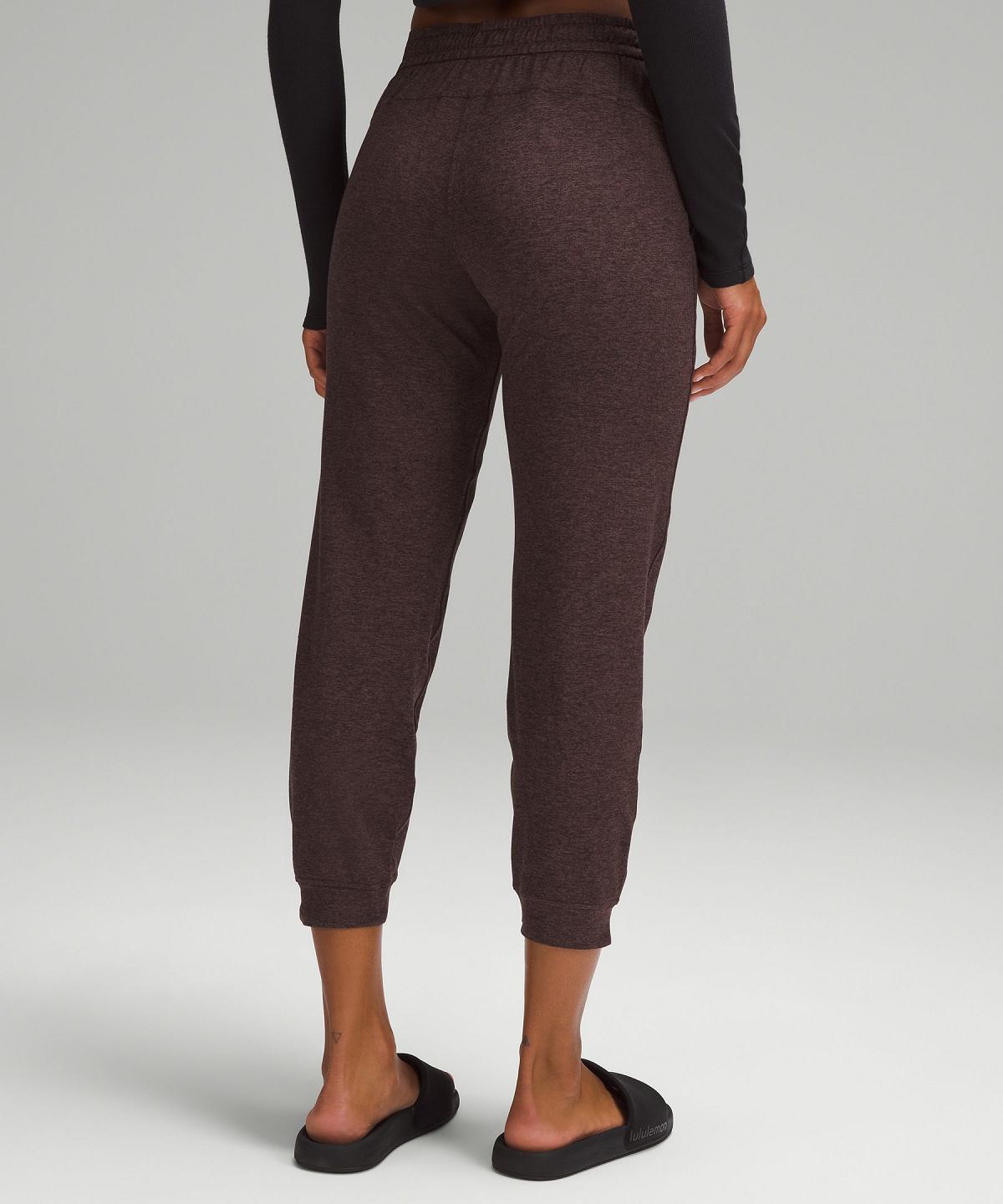 Lululemon Soft Jersey Classic-Fit Mid-Rise Joggebukse Dame Kaffe | NO_LuLu53627