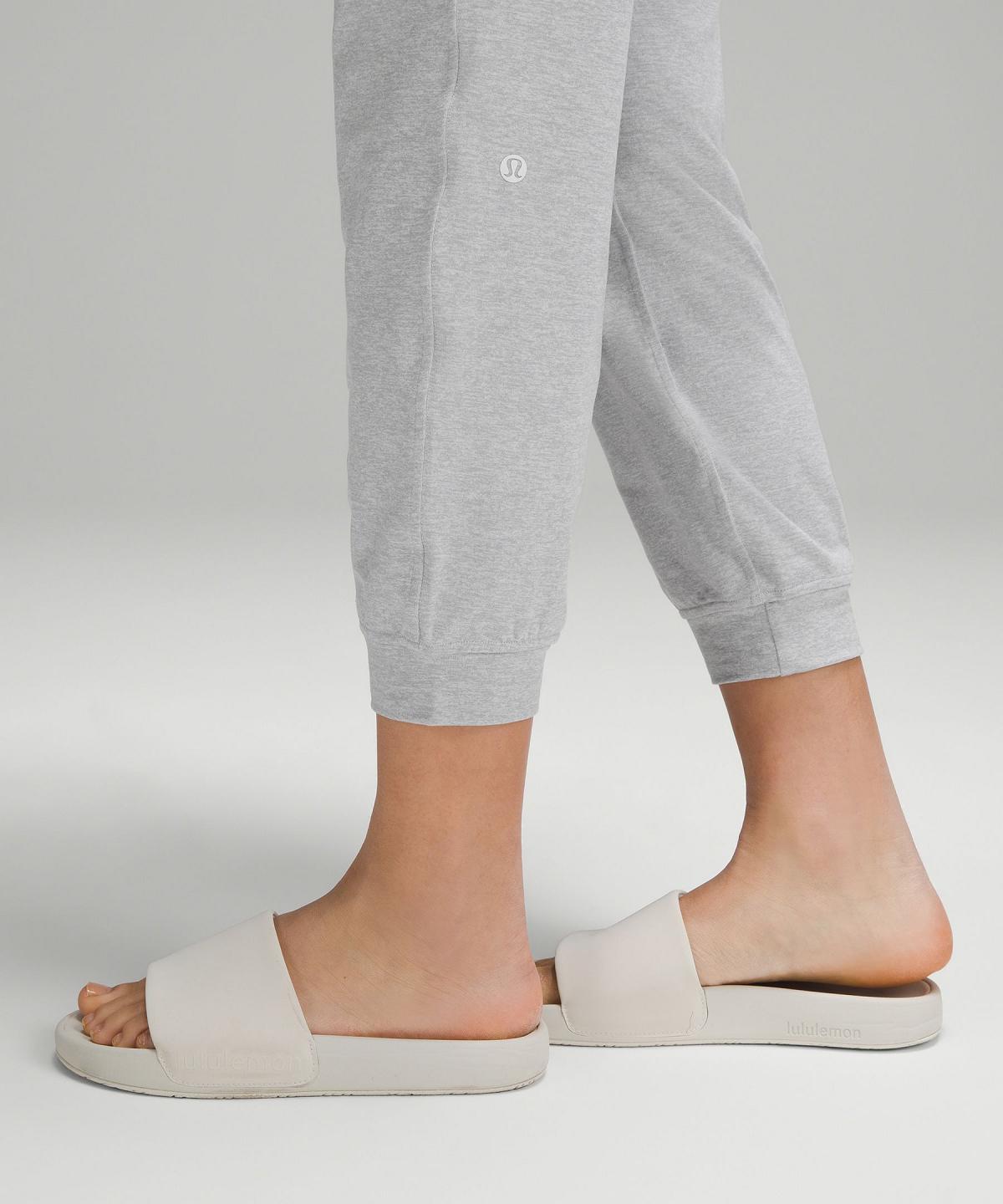 Lululemon Soft Jersey Classic-Fit Mid-Rise Joggebukse Dame Lyse Grå | NO_LuLu38006