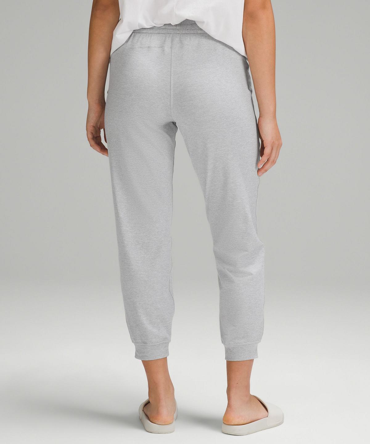 Lululemon Soft Jersey Classic-Fit Mid-Rise Bukse Dame Lyse Grå | NO_LuLu13671