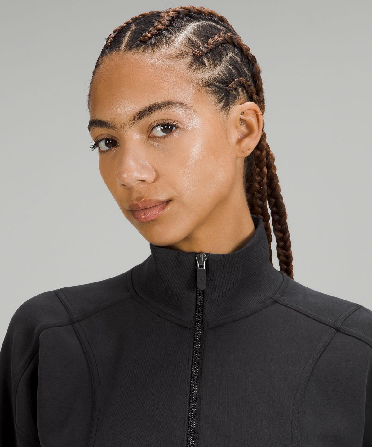 Lululemon Softstreme Long-Sleeve Half-Zip Kjole Dame Svarte | NO_LuLu85349