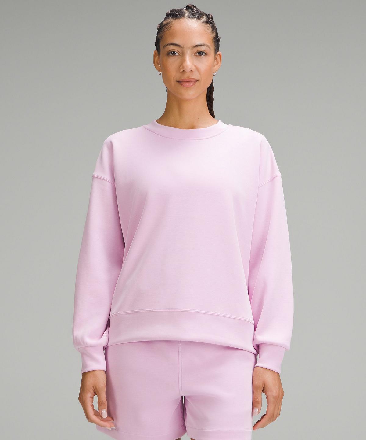 Lululemon Softstreme Perfectly Oversized Crewneck Pullover Gensere Og Gensere Dame Rosa | NO_LuLu10899