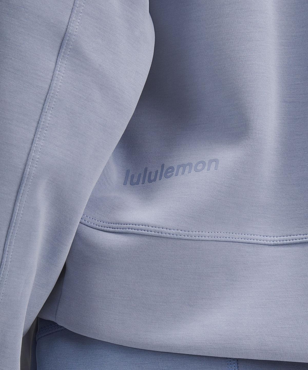 Lululemon Softstreme Perfectly Oversized Cropped Crew Gensere Og Gensere Dame Blå | NO_LuLu23487