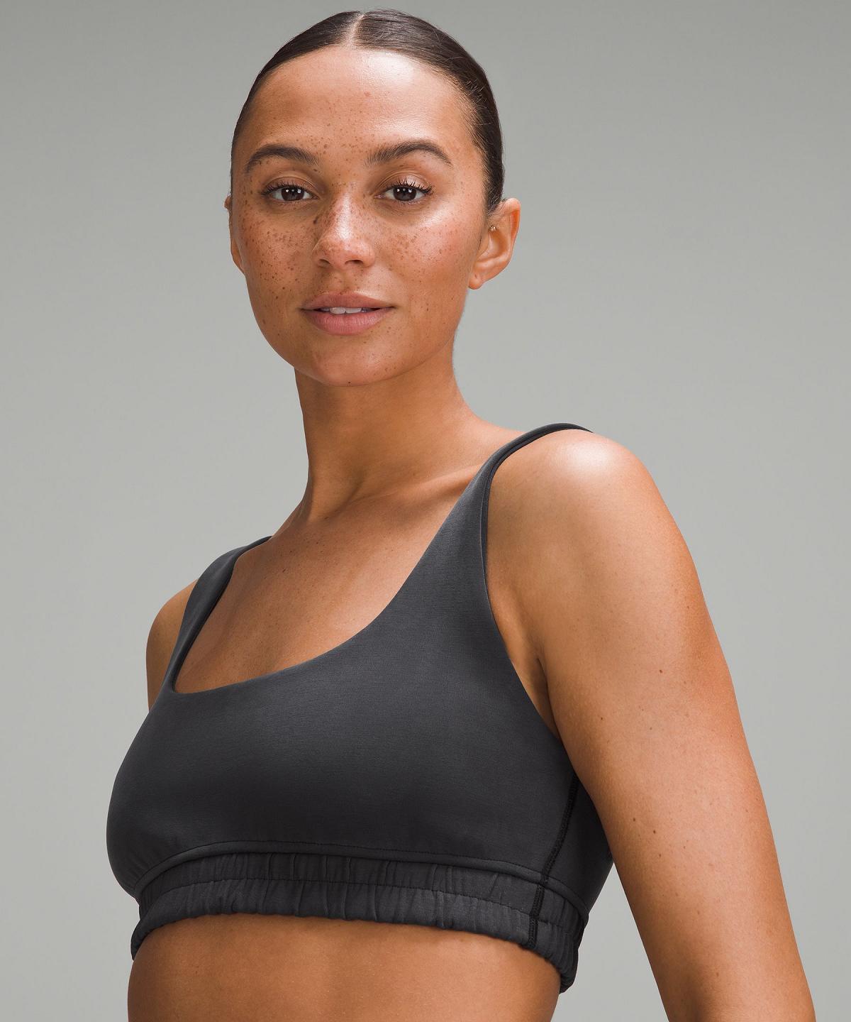 Lululemon Softstreme Scoop-Neck Sports BH Dame Svarte | NO_LuLu92646