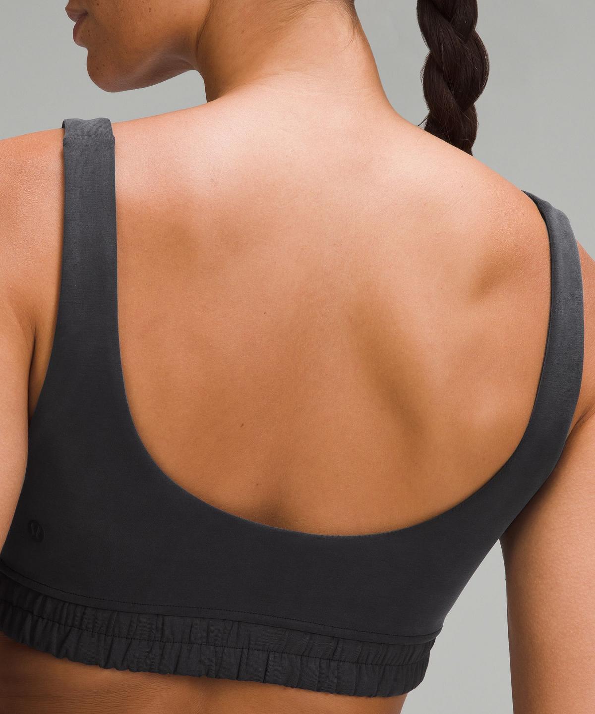 Lululemon Softstreme Scoop-Neck Sports BH Dame Svarte | NO_LuLu92646