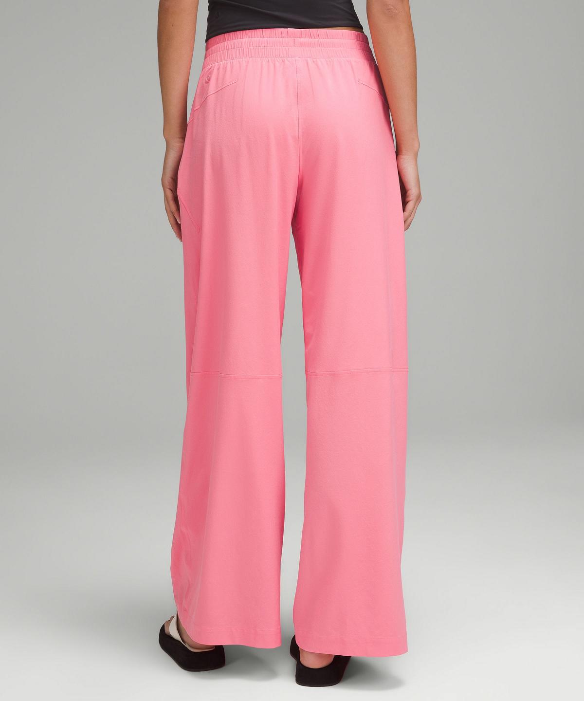 Lululemon Swift Mid-Rise Wide-Leg Bukse Dame Rosa | NO_LuLu70052