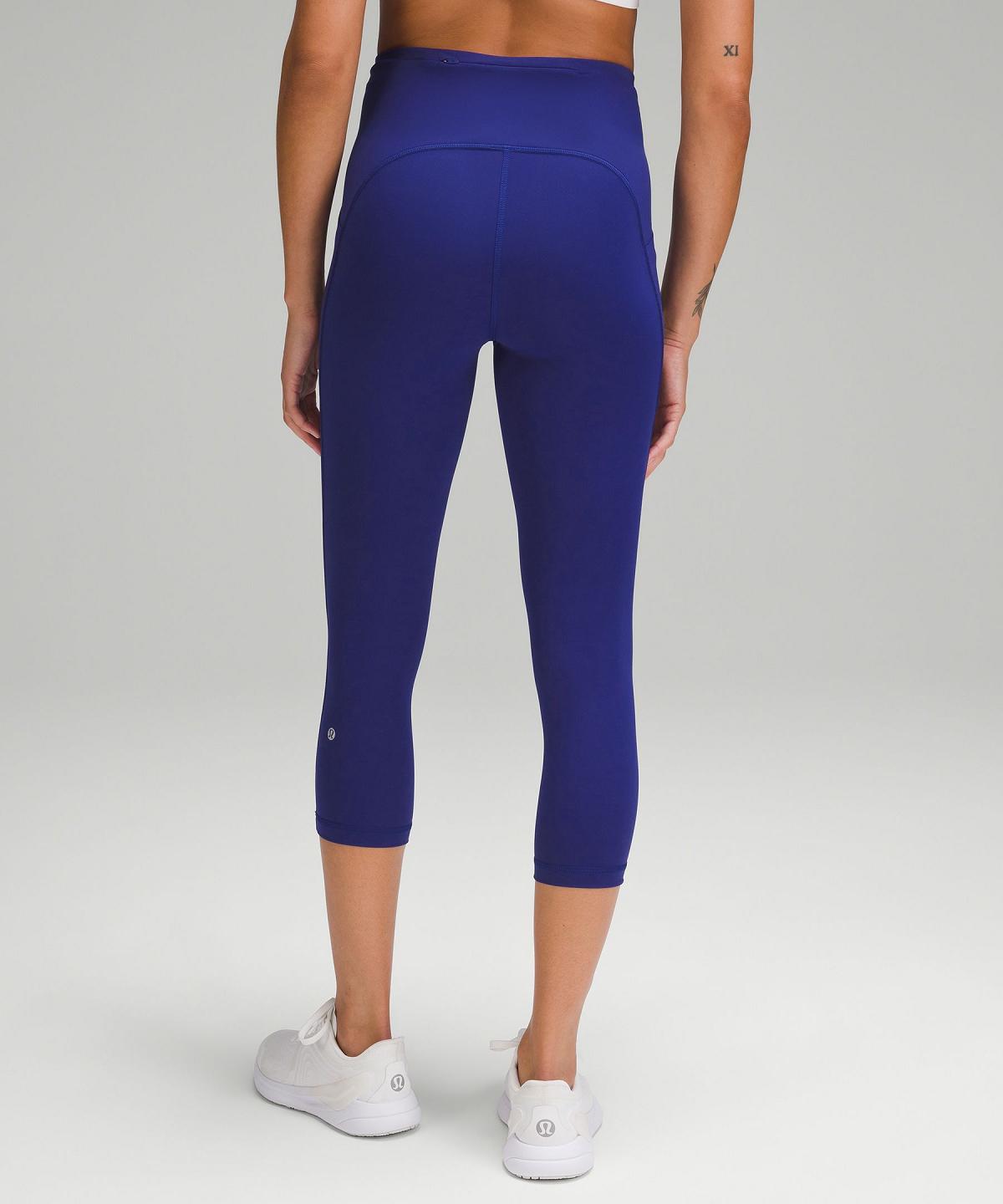 Lululemon Swift Speed High-Rise Crop 21" Leggings Dame Mørke Blå | NO_LuLu98974