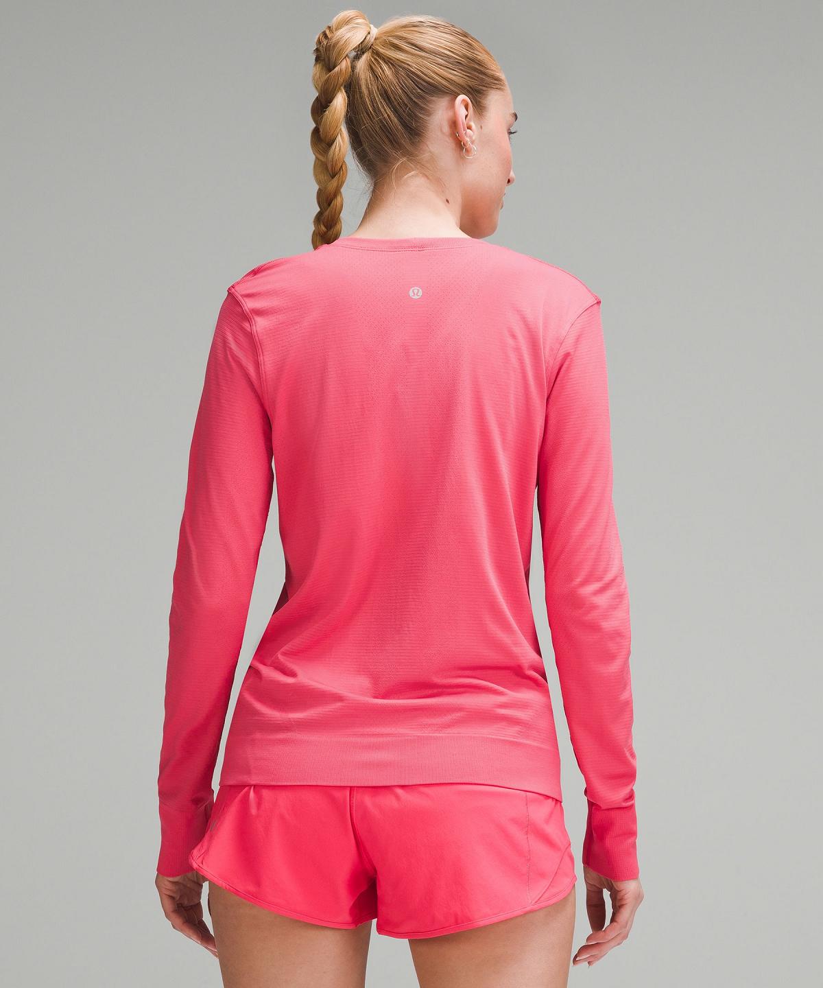 Lululemon Swiftly Relaxed Langermet Skjorte Dame Rosa | NO_LuLu15039