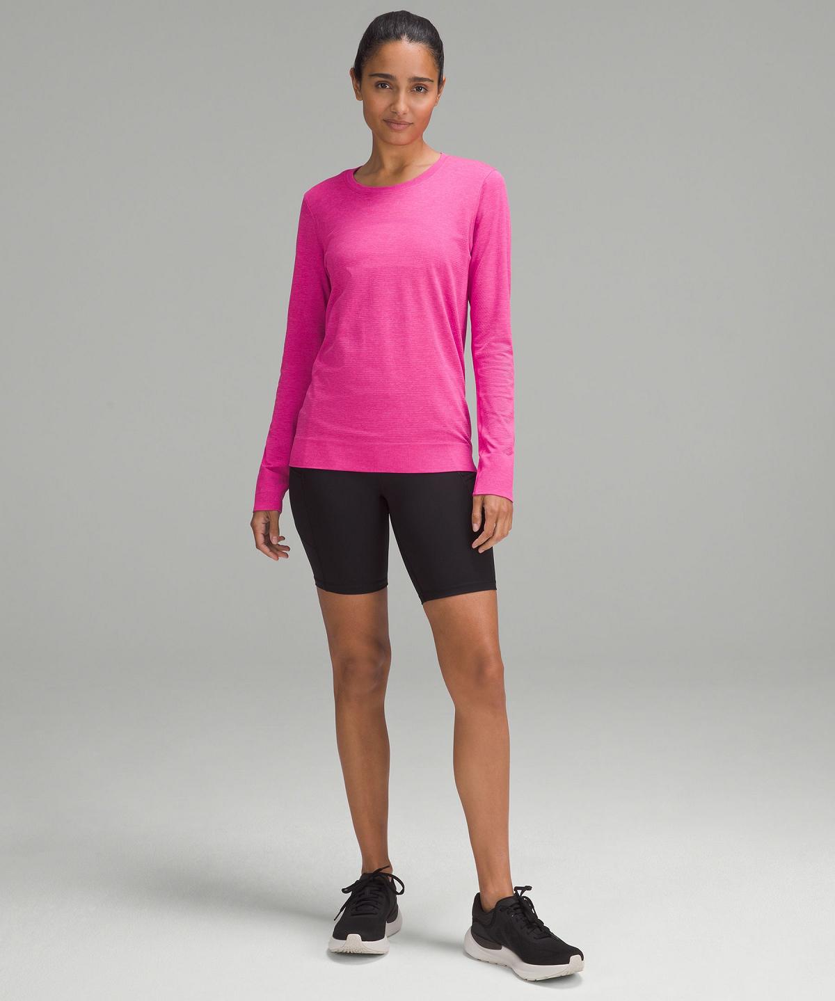 Lululemon Swiftly Relaxed Langermet Skjorte Dame Rosa | NO_LuLu97381