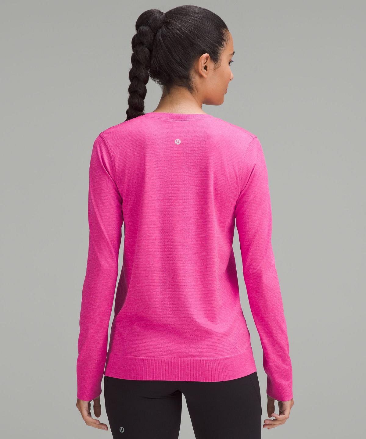 Lululemon Swiftly Relaxed Langermet Skjorte Dame Rosa | NO_LuLu97381