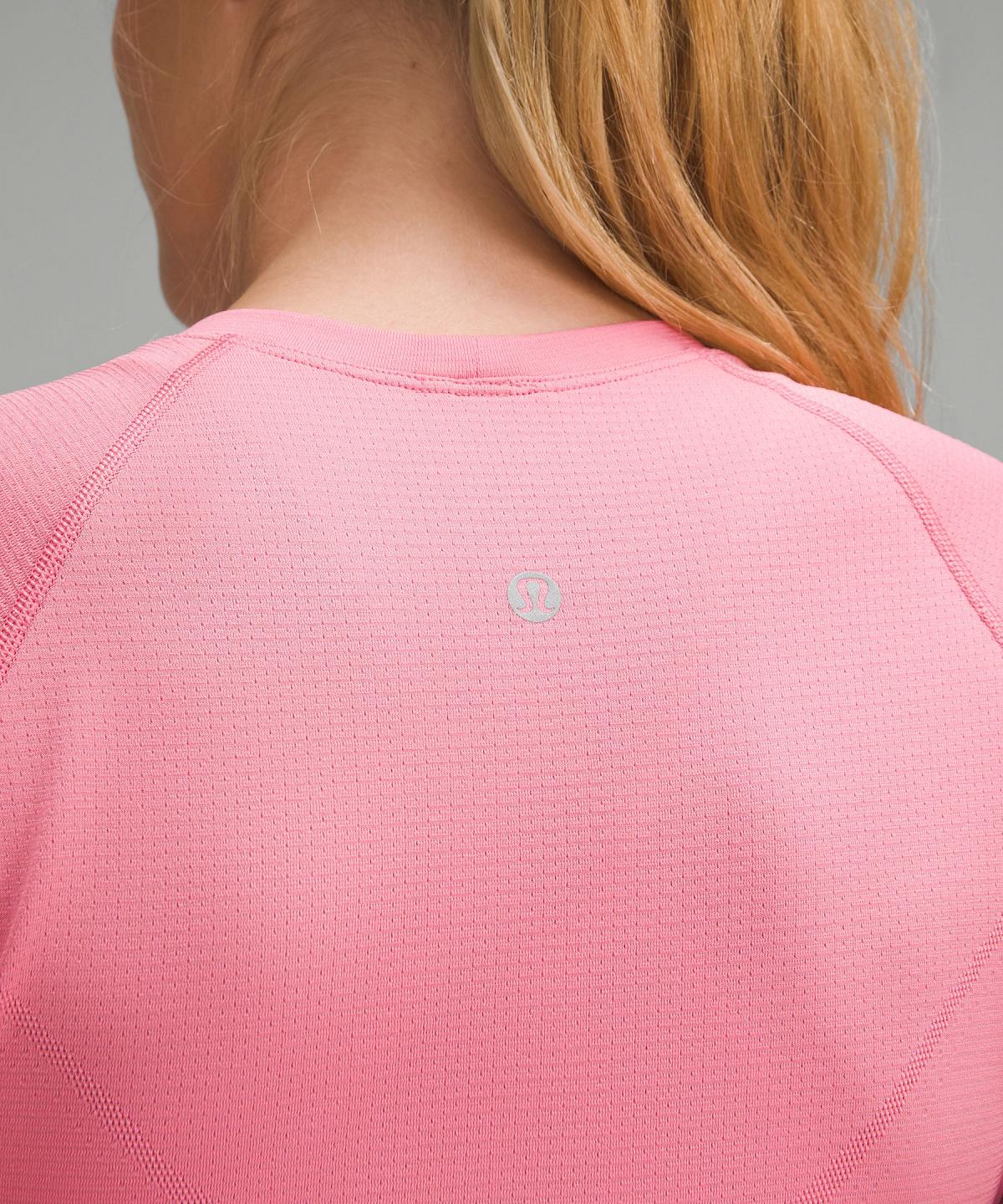 Lululemon Swiftly Tech Cropped Short-Sleeve 2.0 Skjorte Dame Rosa | NO_LuLu74429