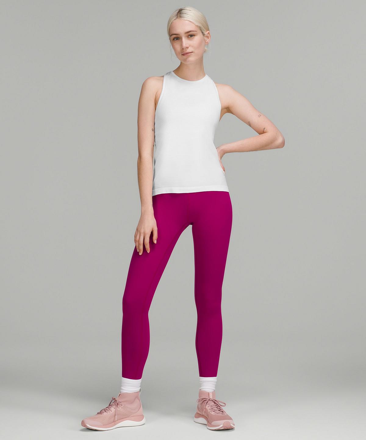 Lululemon Swiftly Tech High-Neck 2.0 Tank Top Dame Hvite | NO_LuLu22691