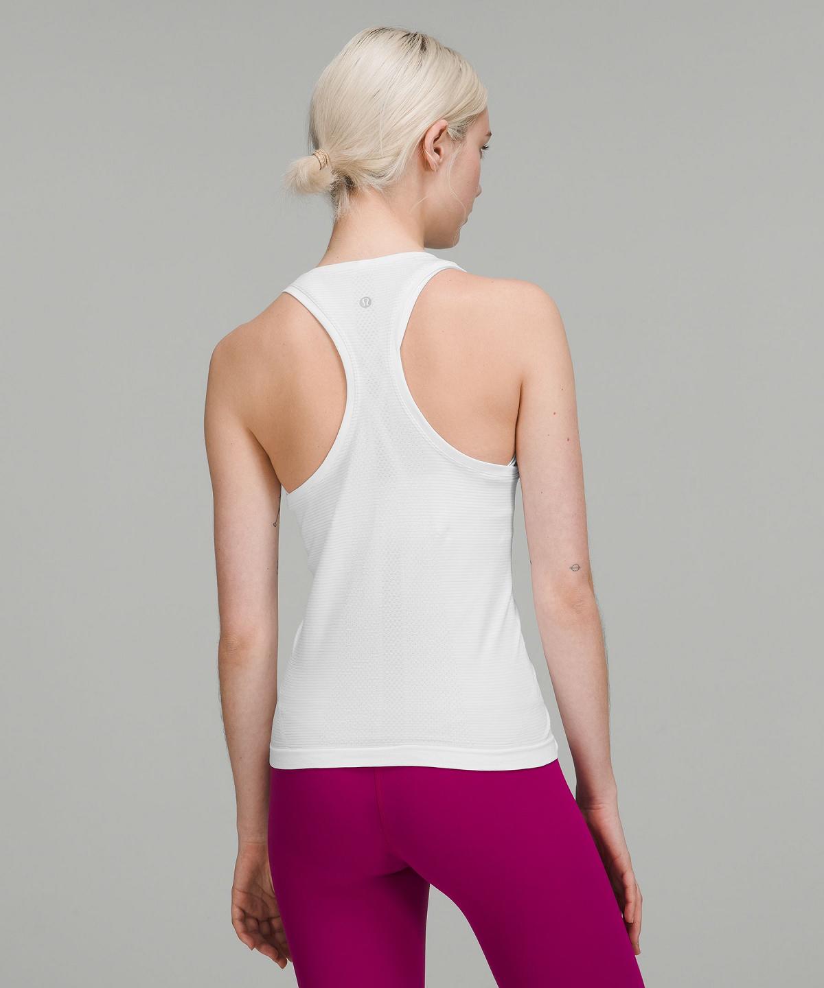 Lululemon Swiftly Tech High-Neck 2.0 Tank Top Dame Hvite | NO_LuLu22691