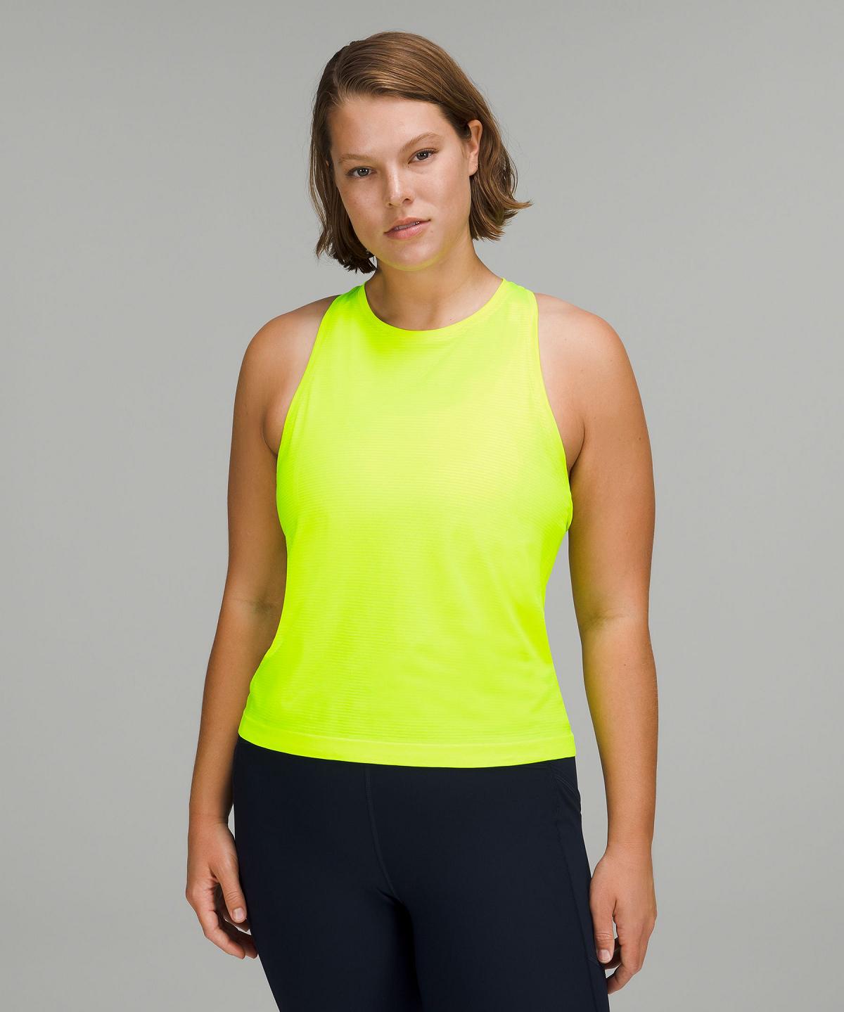 Lululemon Swiftly Tech High-Neck 2.0 Tank Top Dame Gul | NO_LuLu24384