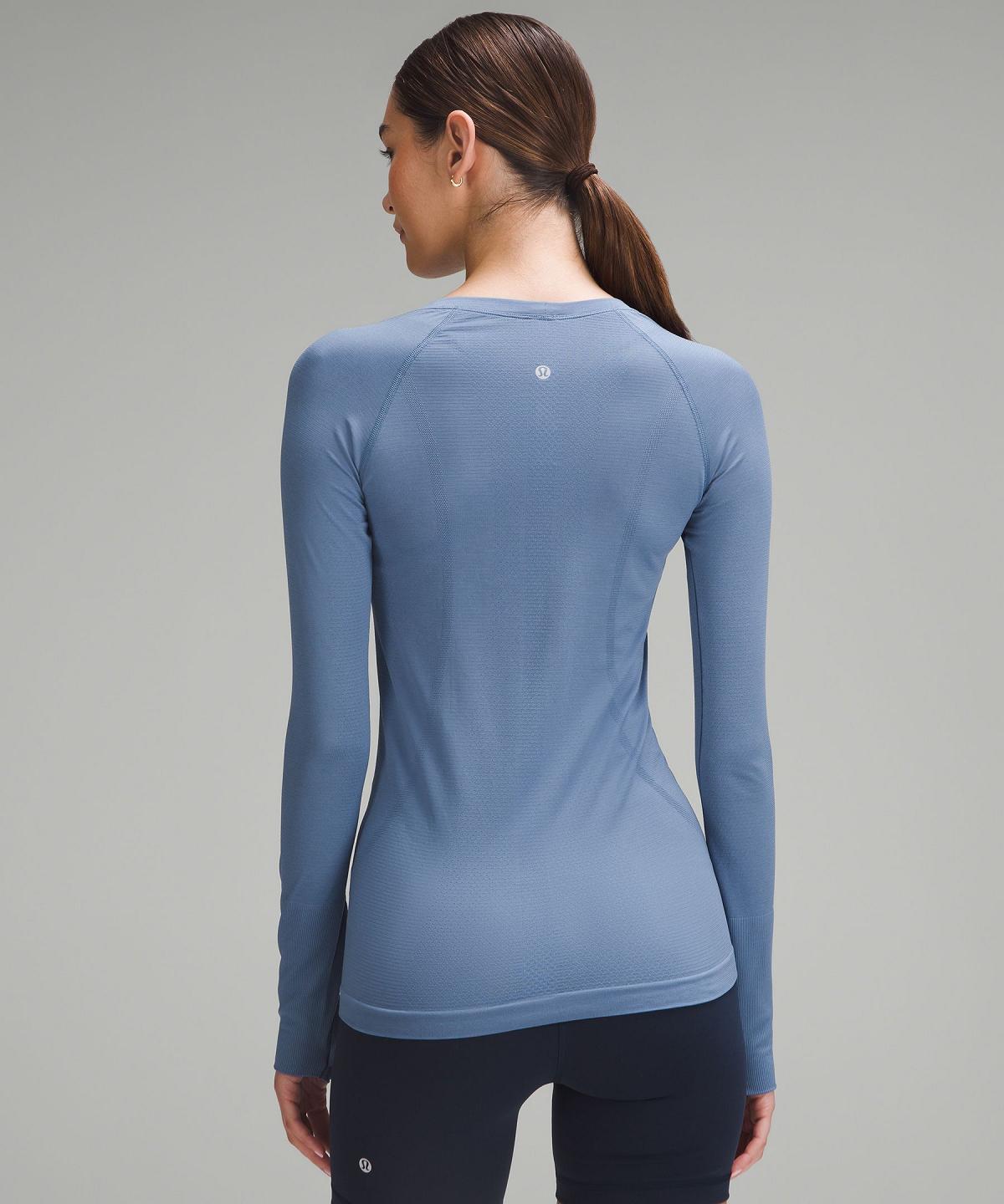 Lululemon Swiftly Tech Long-Sleeve 2.0 Skjorte Dame Blå | NO_LuLu63940