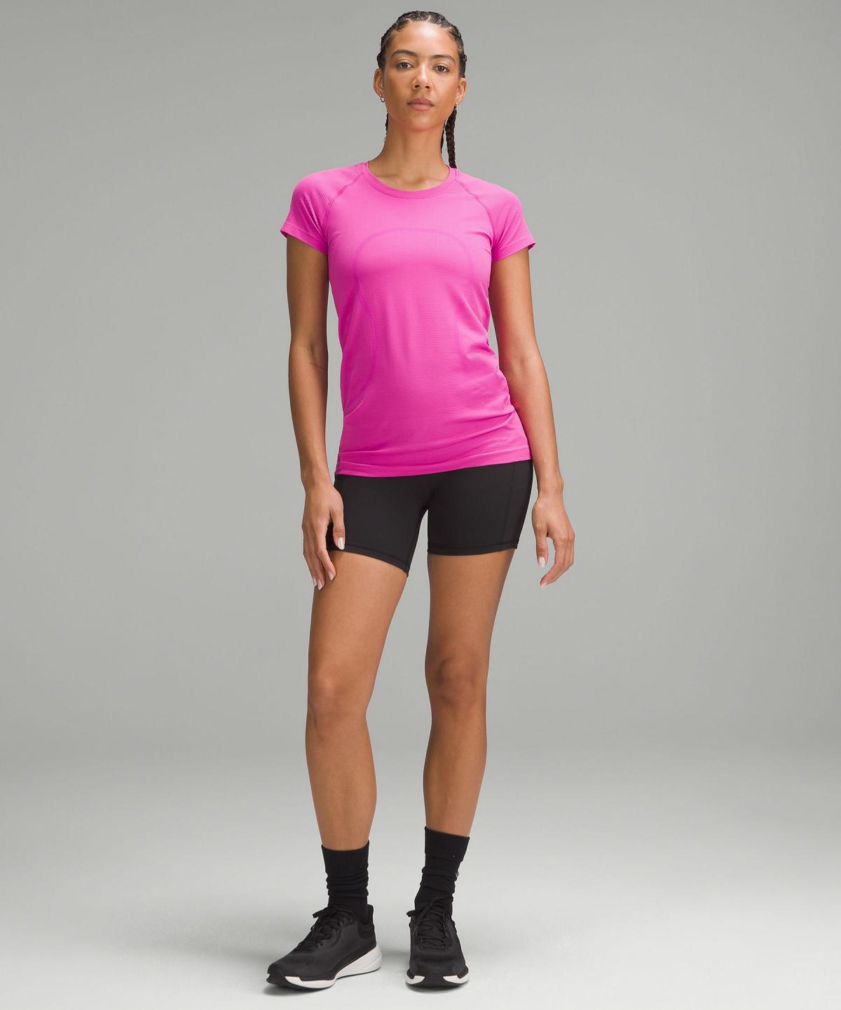 Lululemon Swiftly Tech Short-Sleeve 2.0 Skjorte Dame Rosa | NO_LuLu90836