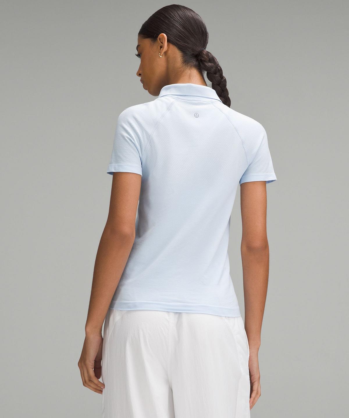 Lululemon Swiftly Tech Short-Sleeve Polo T Skjorte Dame Blå | NO_LuLu21672