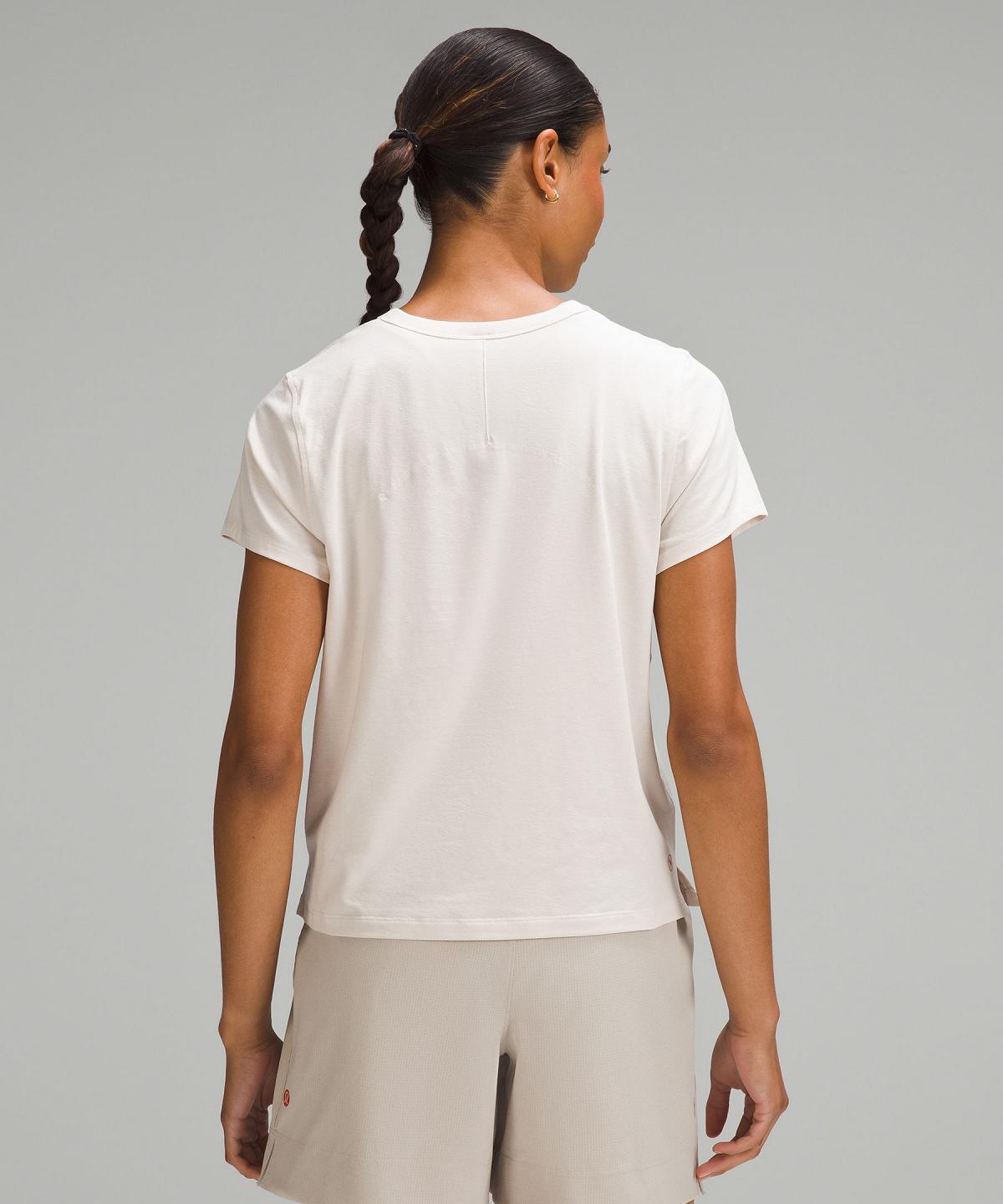 Lululemon Team Canada Classic-Fit Cotton-Blend T-skjorte Dame Hvite | NO_LuLu95143