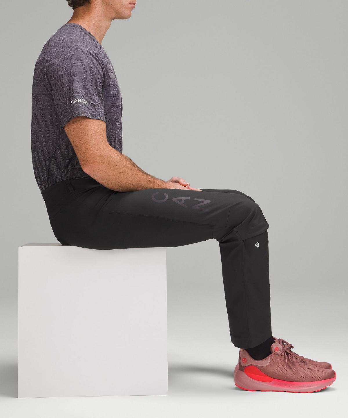 Lululemon Team Canada Men's Seated-Fit High-Rise Carpenter Bukse Herre Svarte | NO_LuLu45671