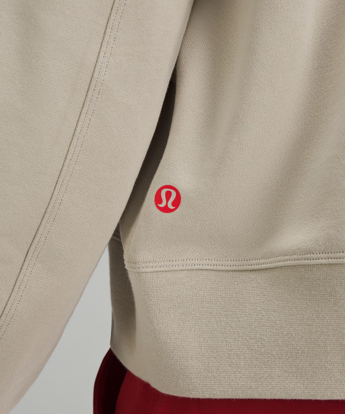 Lululemon Team Canada Perfectly Oversized Cropped Crew Gensere Og Gensere Dame Brune | NO_LuLu19376