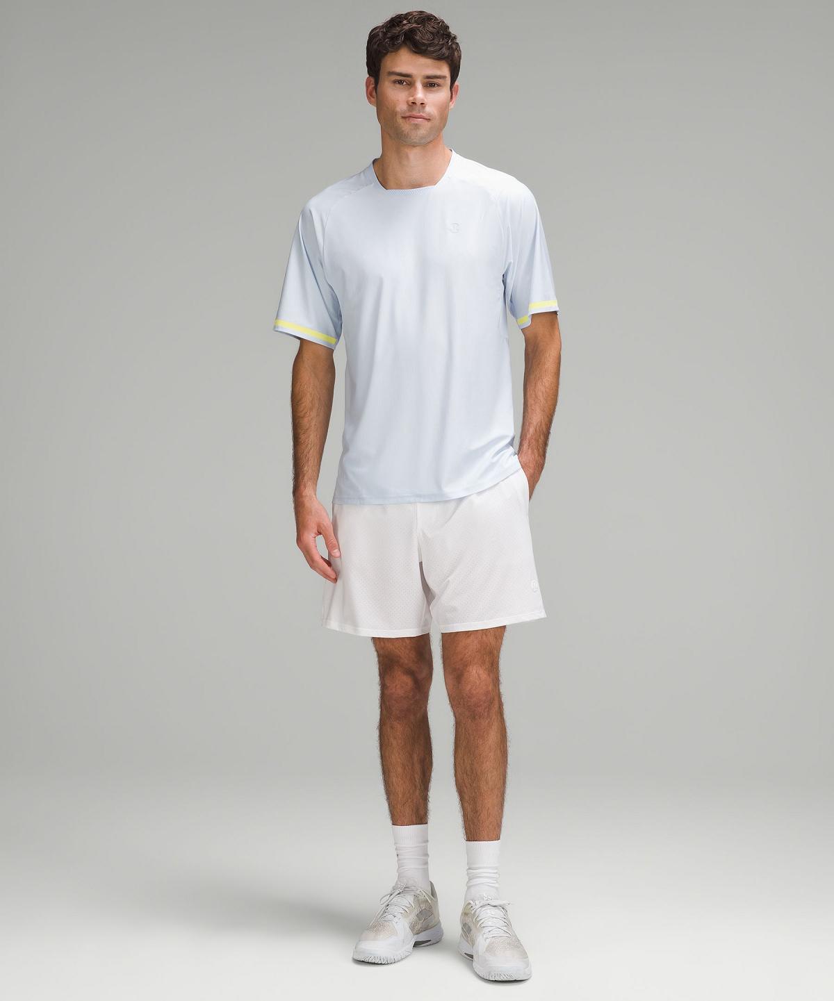 Lululemon Tennis Short-Sleeve Skjorte Herre Blå | NO_LuLu97233