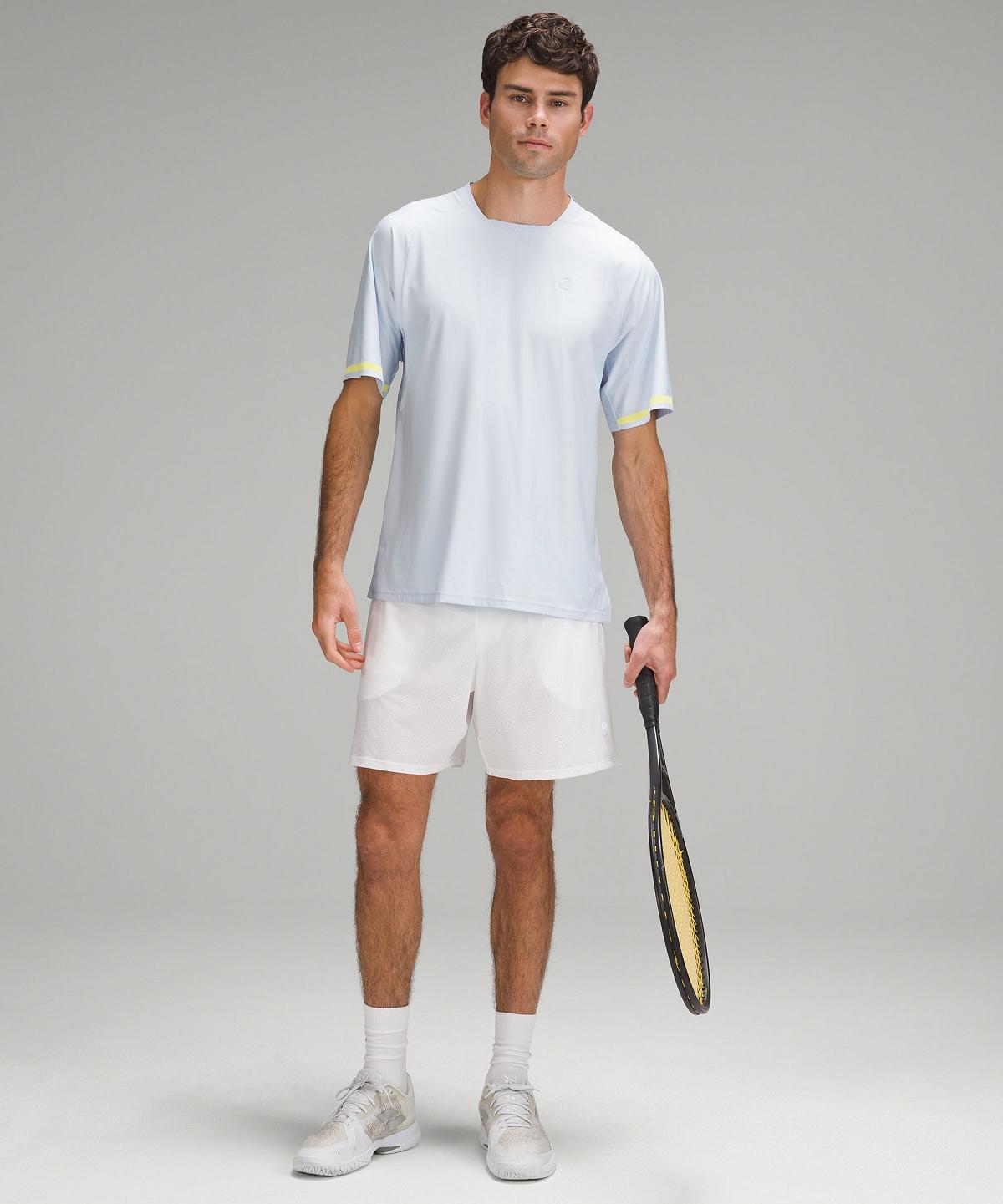 Lululemon Tennis Short-Sleeve Skjorte Herre Blå | NO_LuLu97233