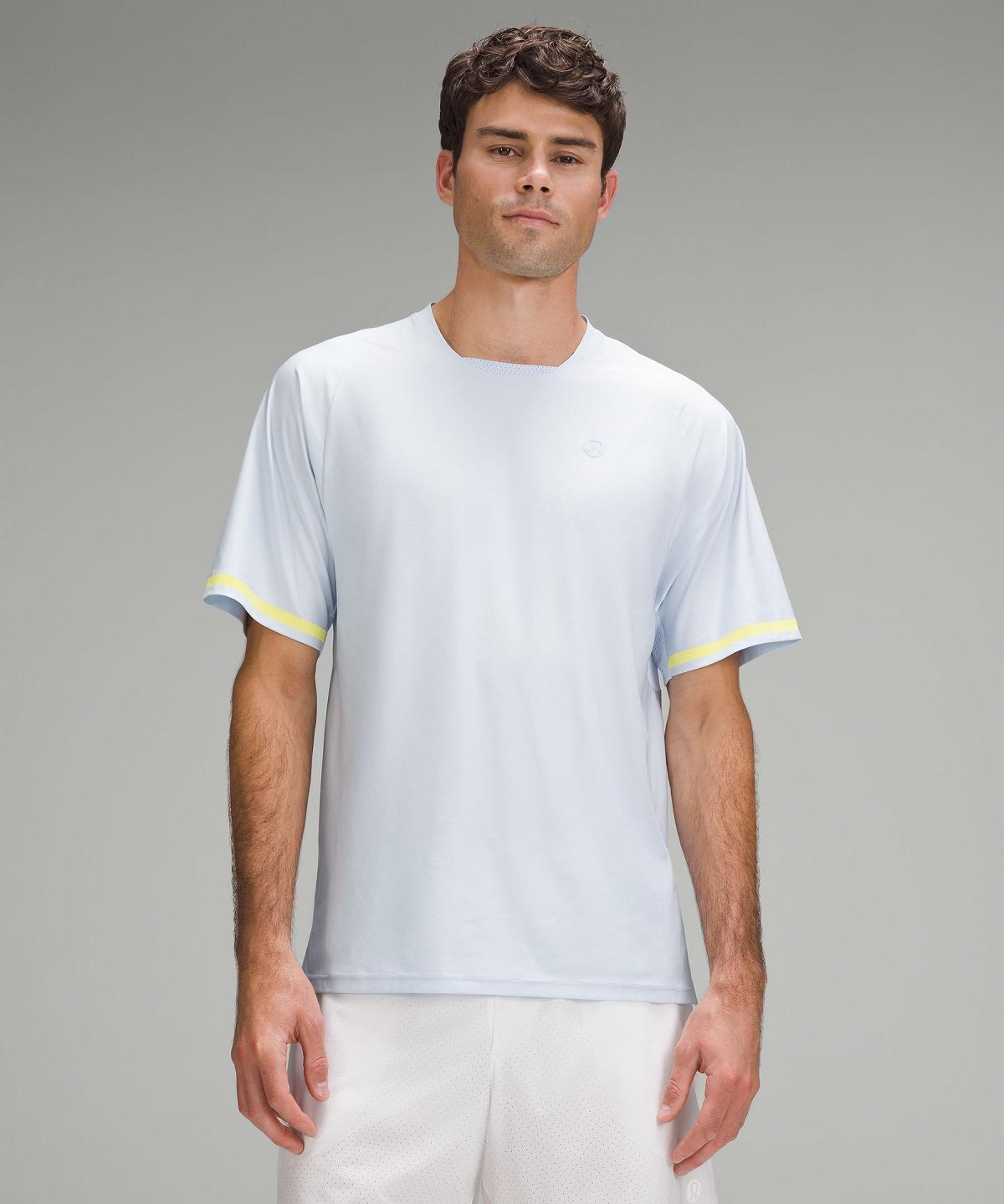 Lululemon Tennis Short-Sleeve Skjorte Herre Blå | NO_LuLu97233