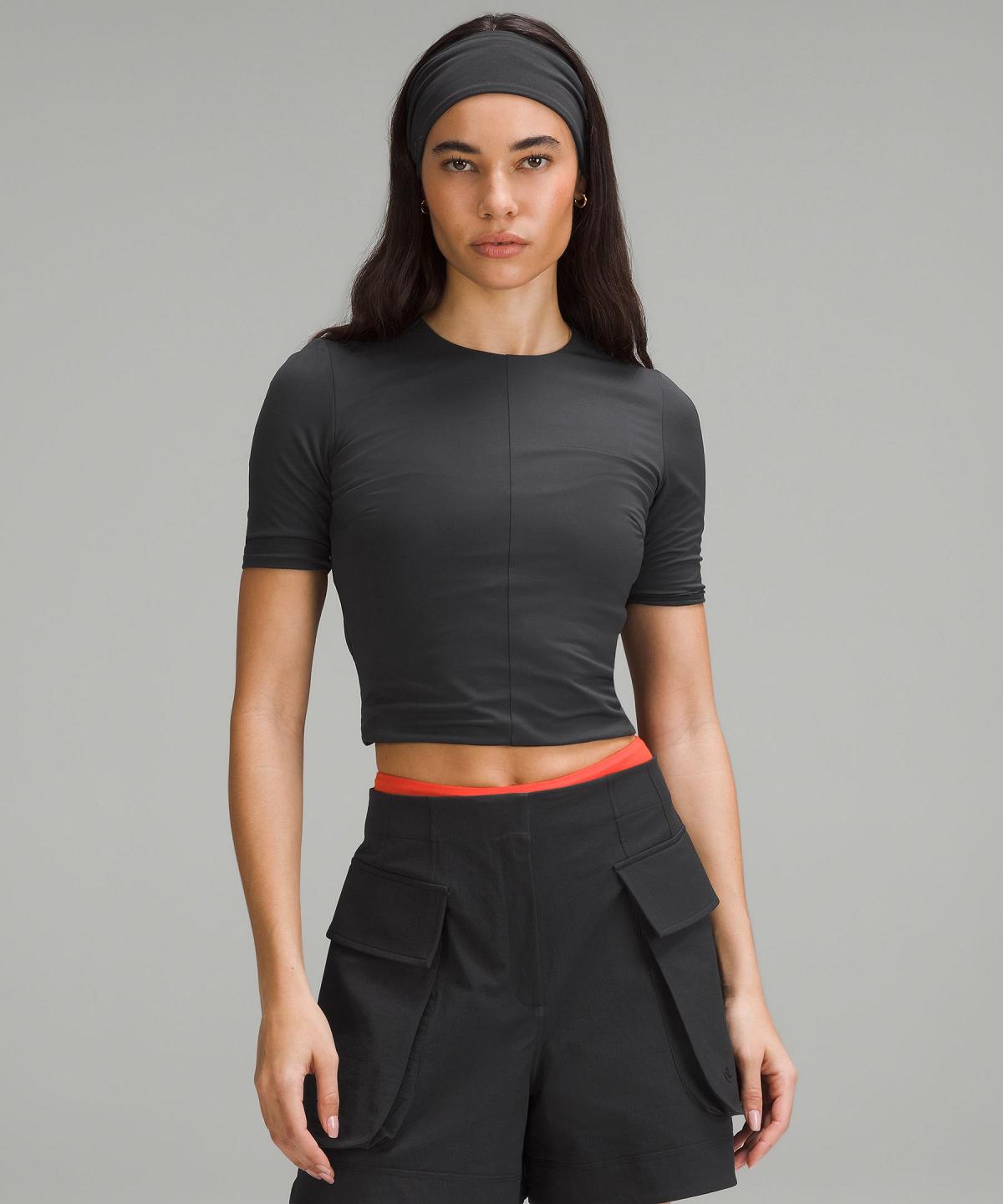 Lululemon Tight-Fit Lined T-skjorte Dame Svarte | NO_LuLu98549