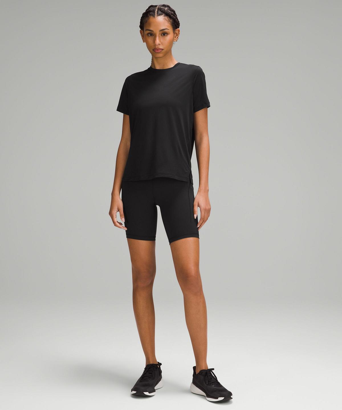 Lululemon Ultralight Hip-Length T-skjorte Dame Svarte | NO_LuLu39224