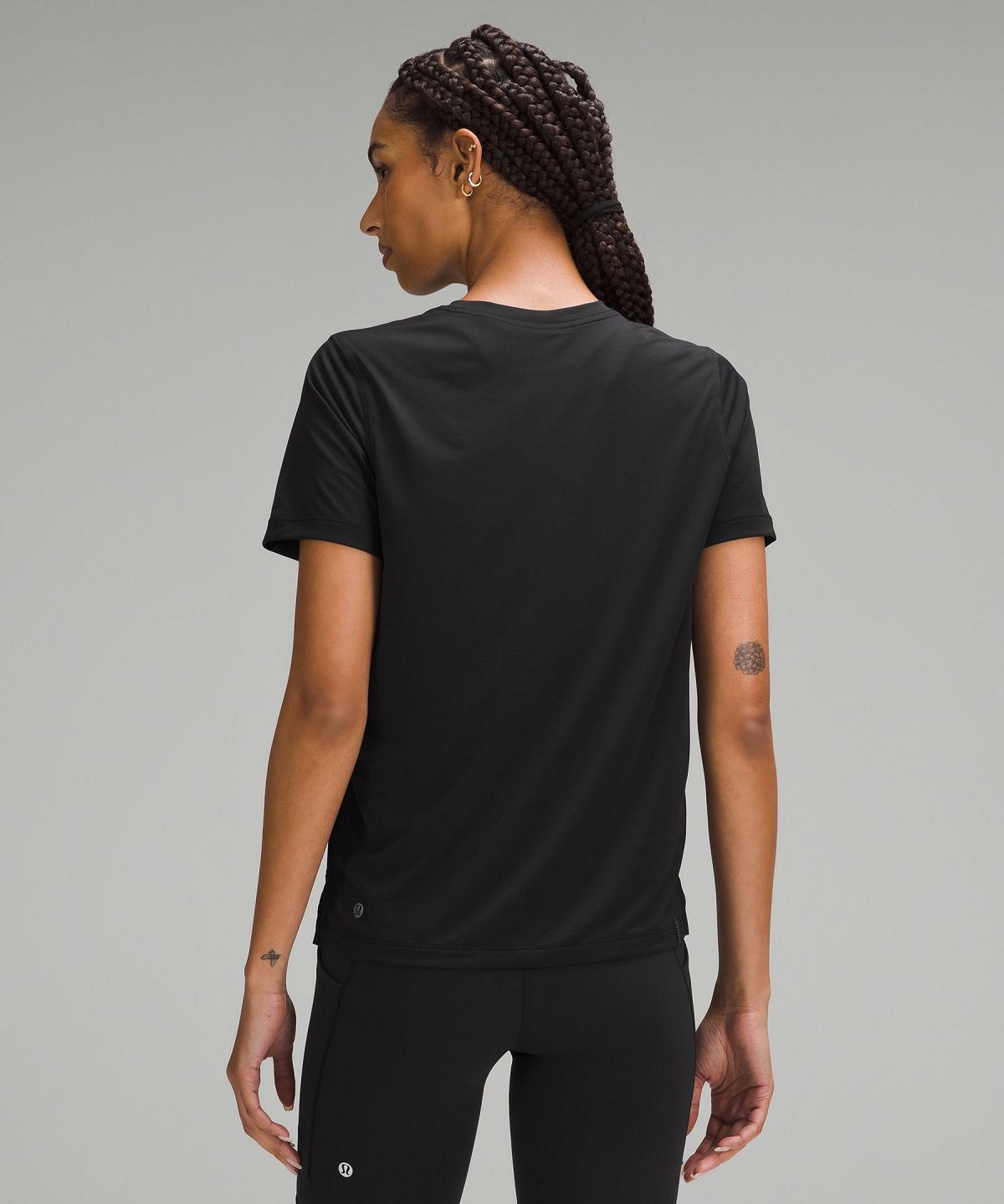 Lululemon Ultralight Hip-Length T-skjorte Dame Svarte | NO_LuLu39224