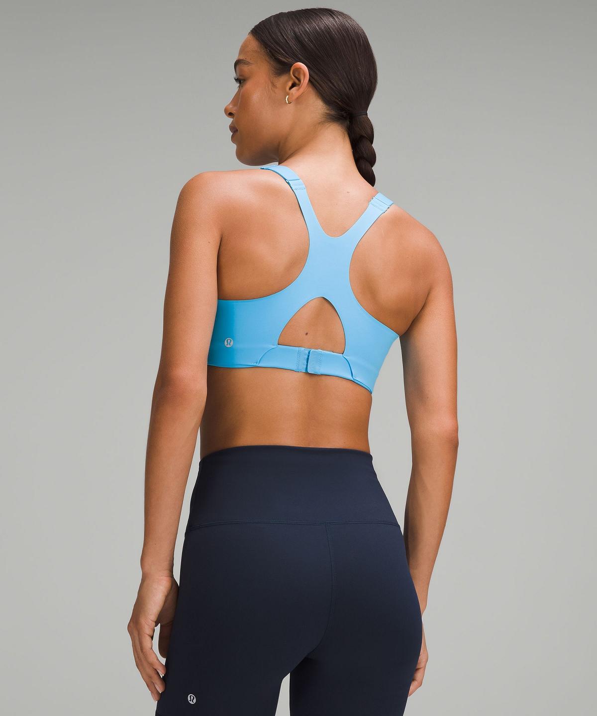 Lululemon Ultralu Square-Neck Workout Sports BH Dame Blå Lyse | NO_LuLu77351