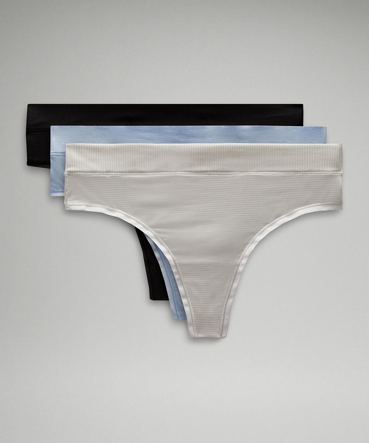 Lululemon UnderEase High-Rise Thong Undertøy Dame Hvite Svarte | NO_LuLu70162