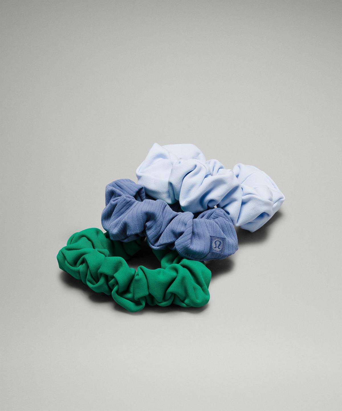 Lululemon Uplifting Scrunchies Nulu Hårtilbehør Dame Grønn Blå | NO_LuLu28239