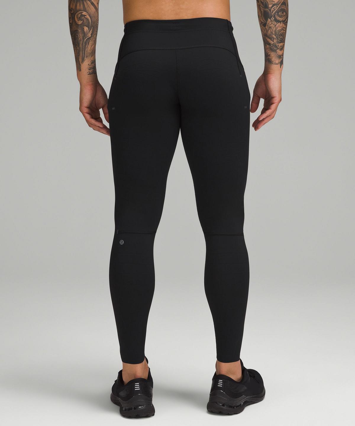 Lululemon Vital Drive Tight 28" Bukse Herre Svarte | NO_LuLu92592