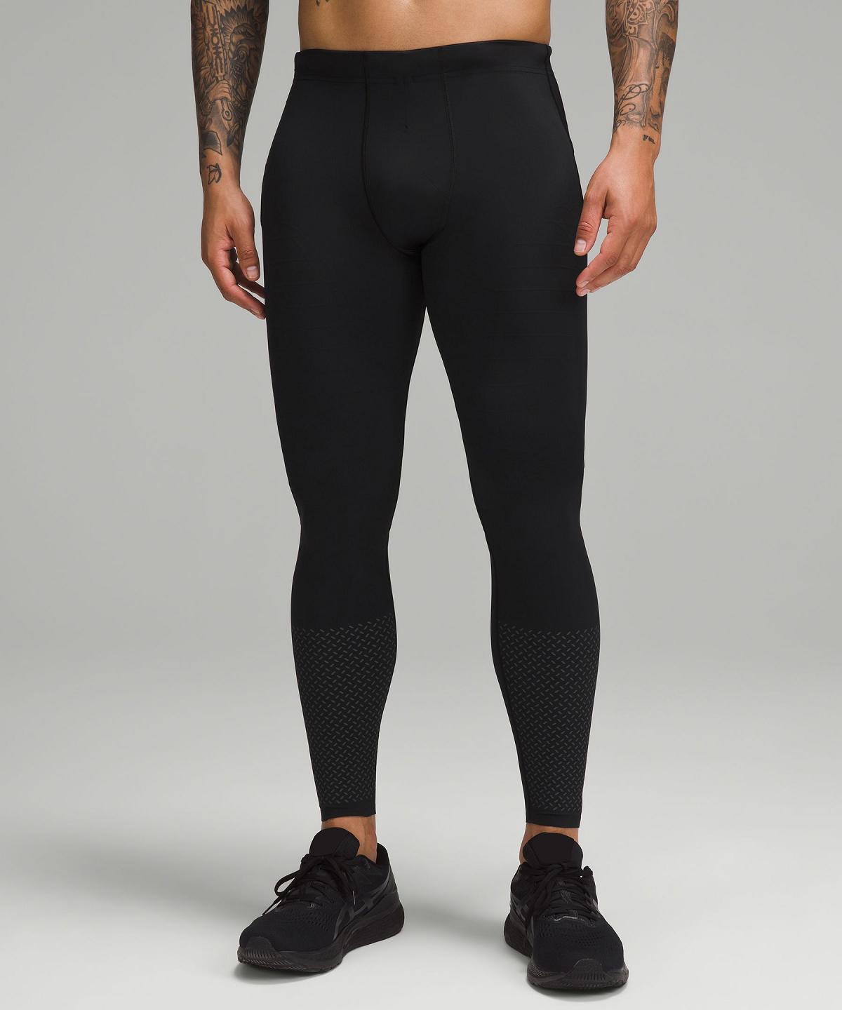 Lululemon Vital Drive Tight 28" Bukse Herre Svarte | NO_LuLu92592