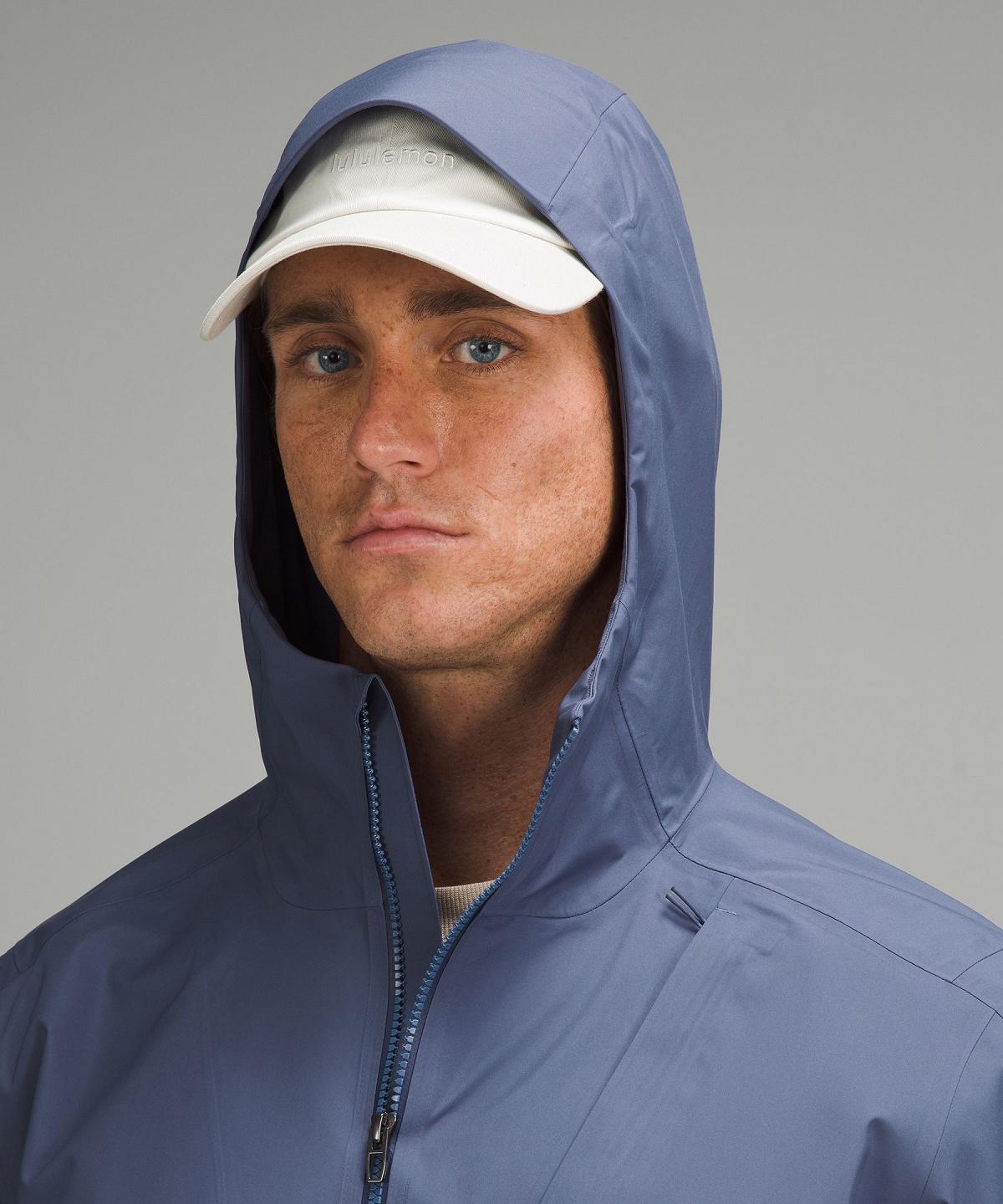 Lululemon Waterproof Full-Zip Rain Jakker Og Jakker Herre Blå | NO_LuLu69287