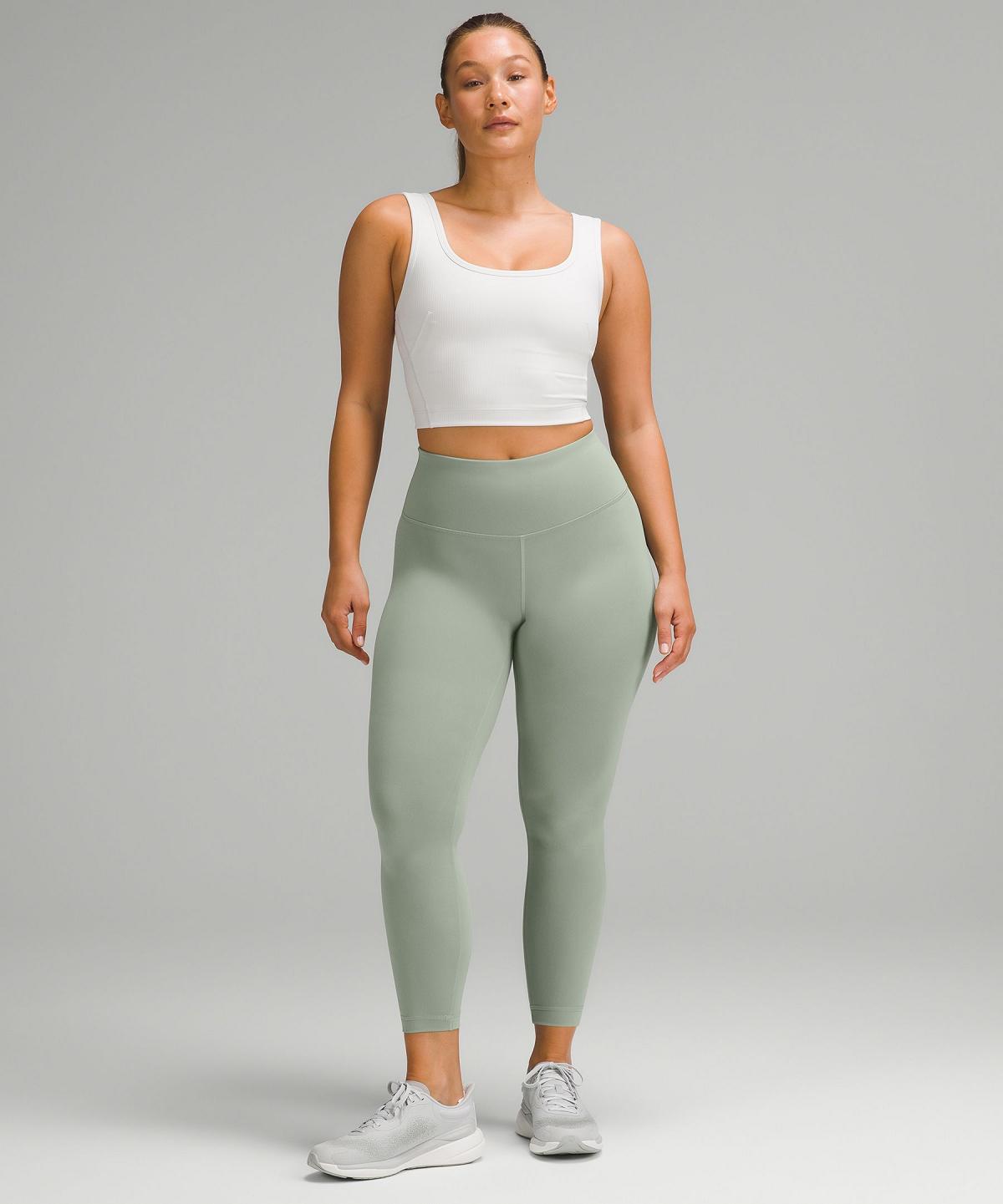 Lululemon Wunder Train Contour Fit High-Rise Tight 25" Leggings Dame Grønn | NO_LuLu16573