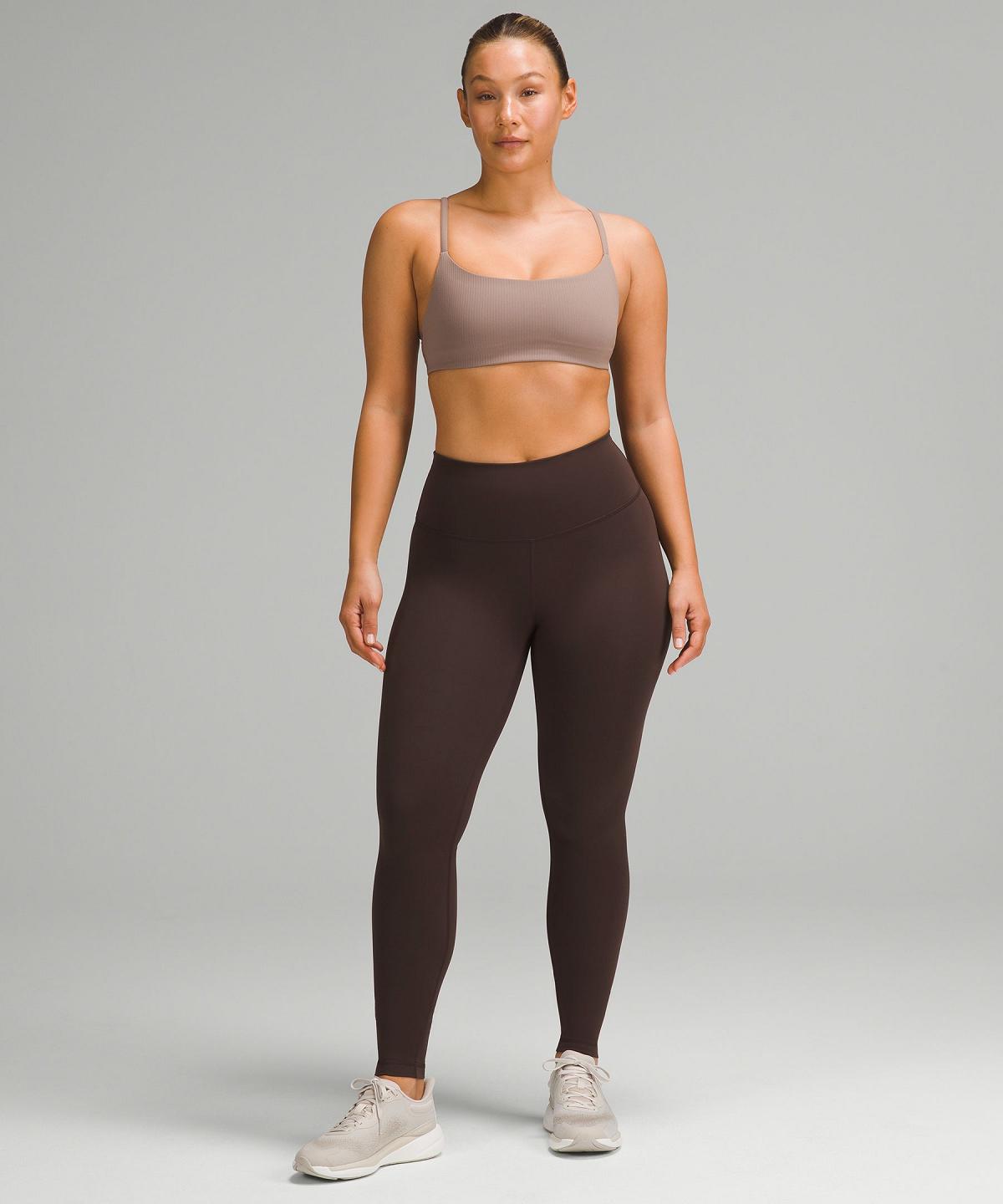 Lululemon Wunder Train Contour Fit High-Rise Tight 28" Leggings Dame Brune | NO_LuLu35558