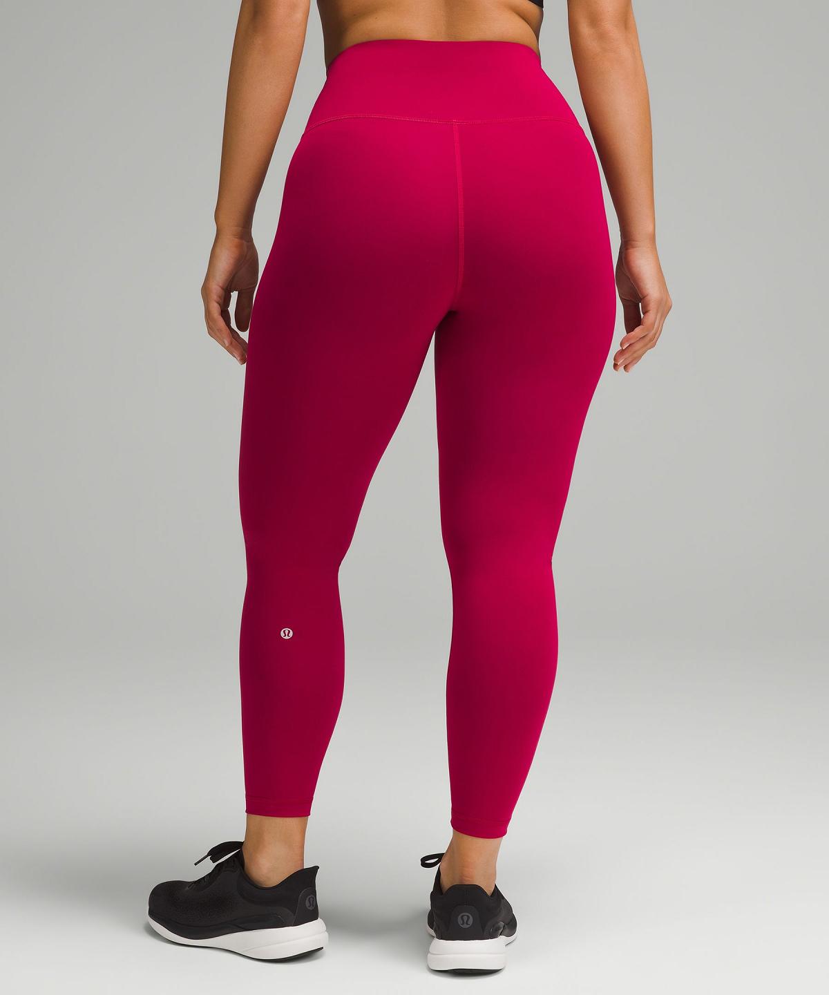 Lululemon Wunder Train Contour Fit High-Rise Tight 25" Bukse Dame Rød | NO_LuLu52890