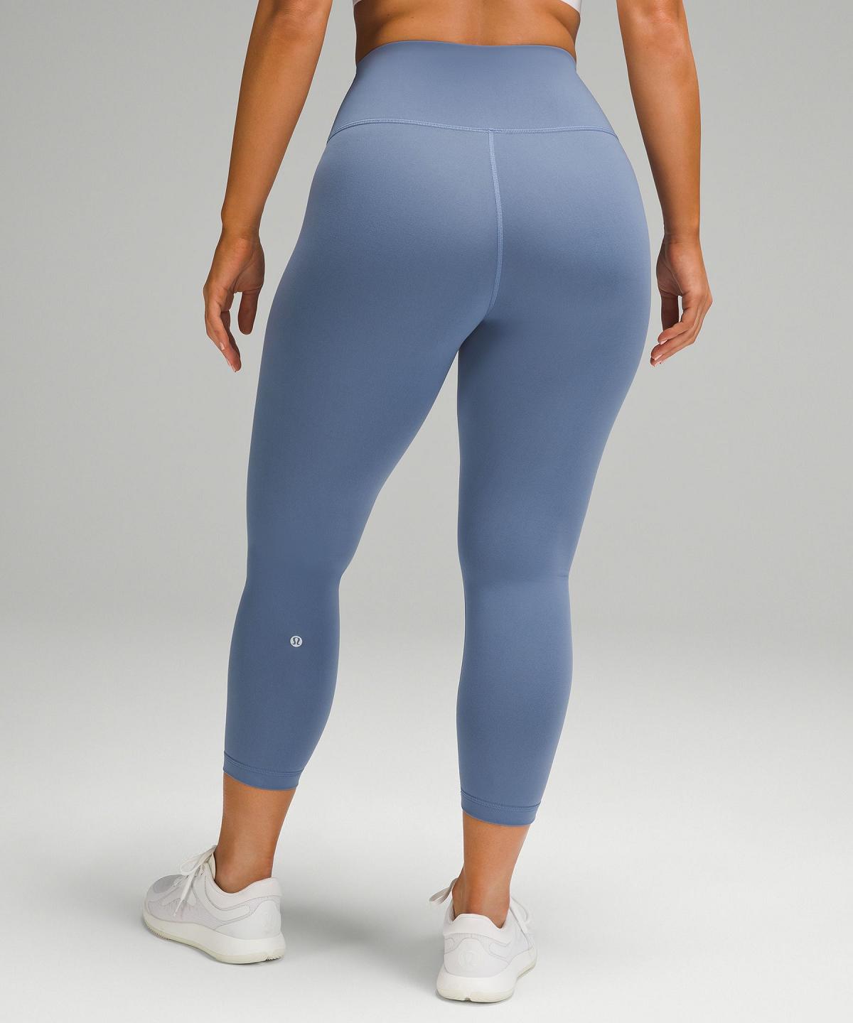 Lululemon Wunder Train Contour Fit High-Rise Crop 23" Bukse Dame Blå | NO_LuLu26282