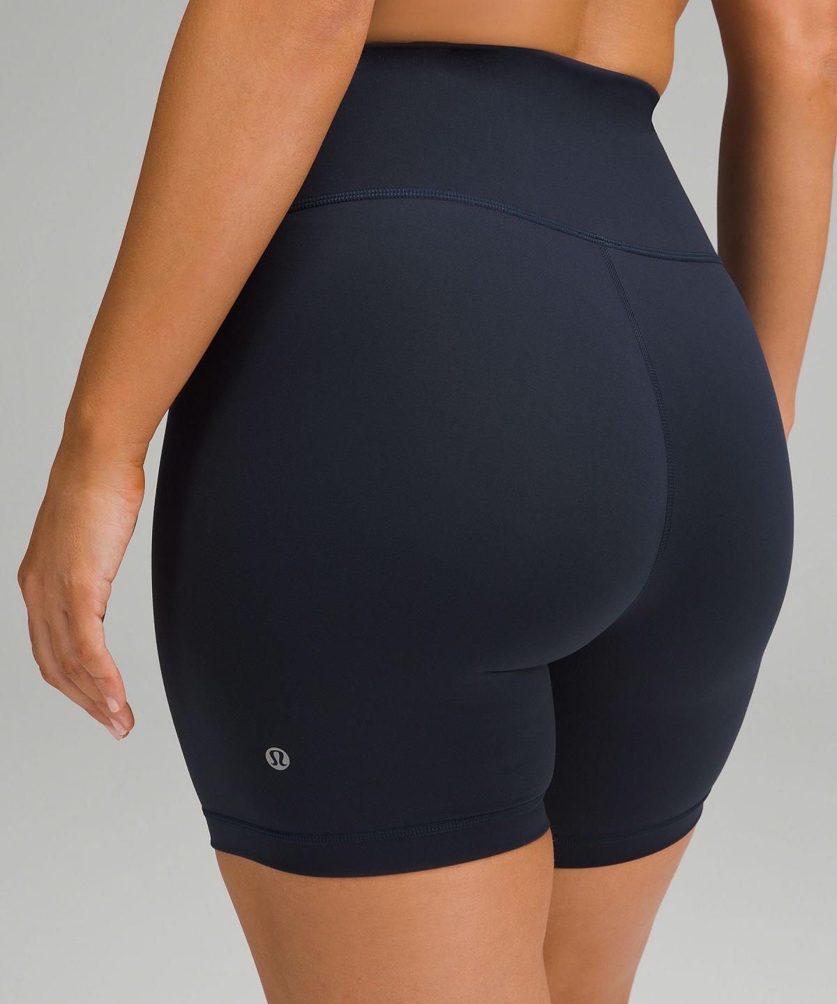 Lululemon Wunder Train Contour Fit High-Rise 6" Shorts Dame Marineblå | NO_LuLu51778