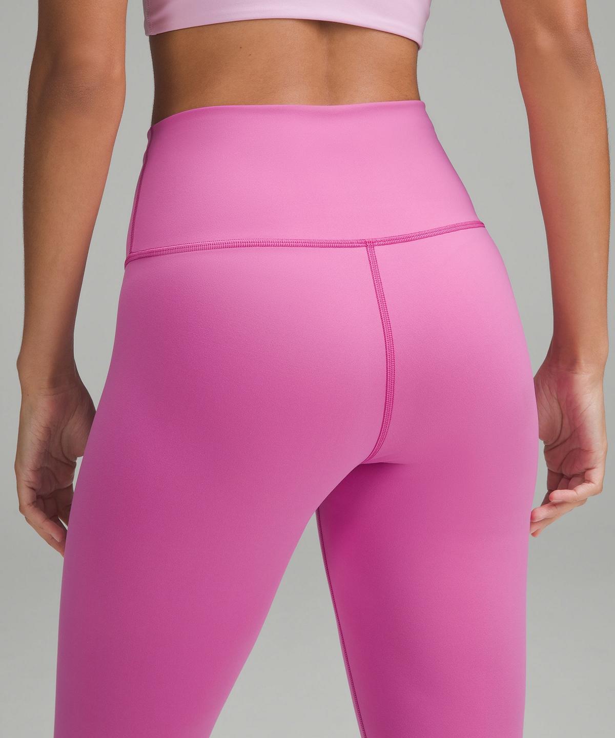 Lululemon Wunder Train High-Rise Crop 21" Bukse Dame Rosa | NO_LuLu49161