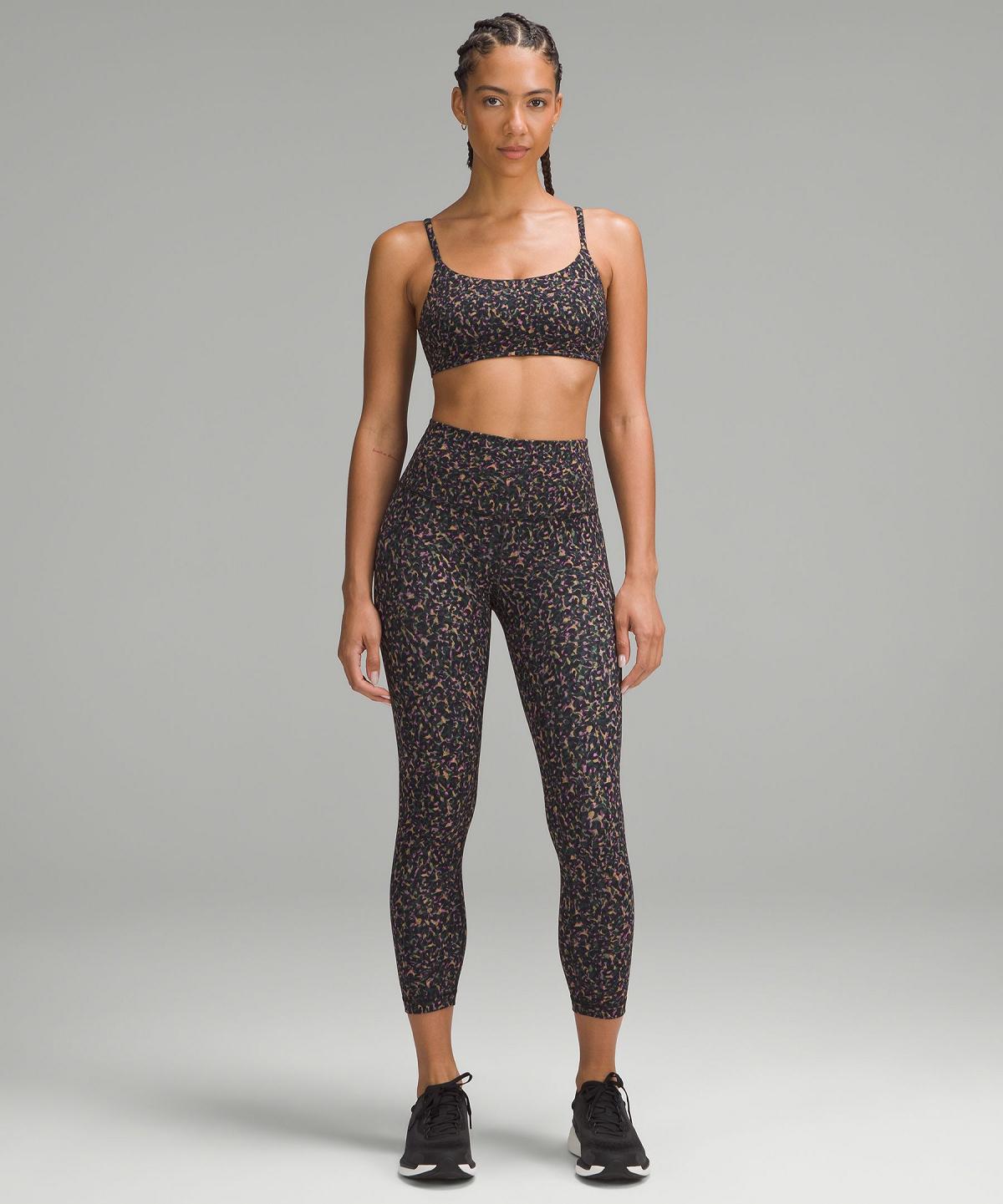 Lululemon Wunder Train High-Rise Crop 23" Leggings Dame Rosa Multicolor | NO_LuLu93612