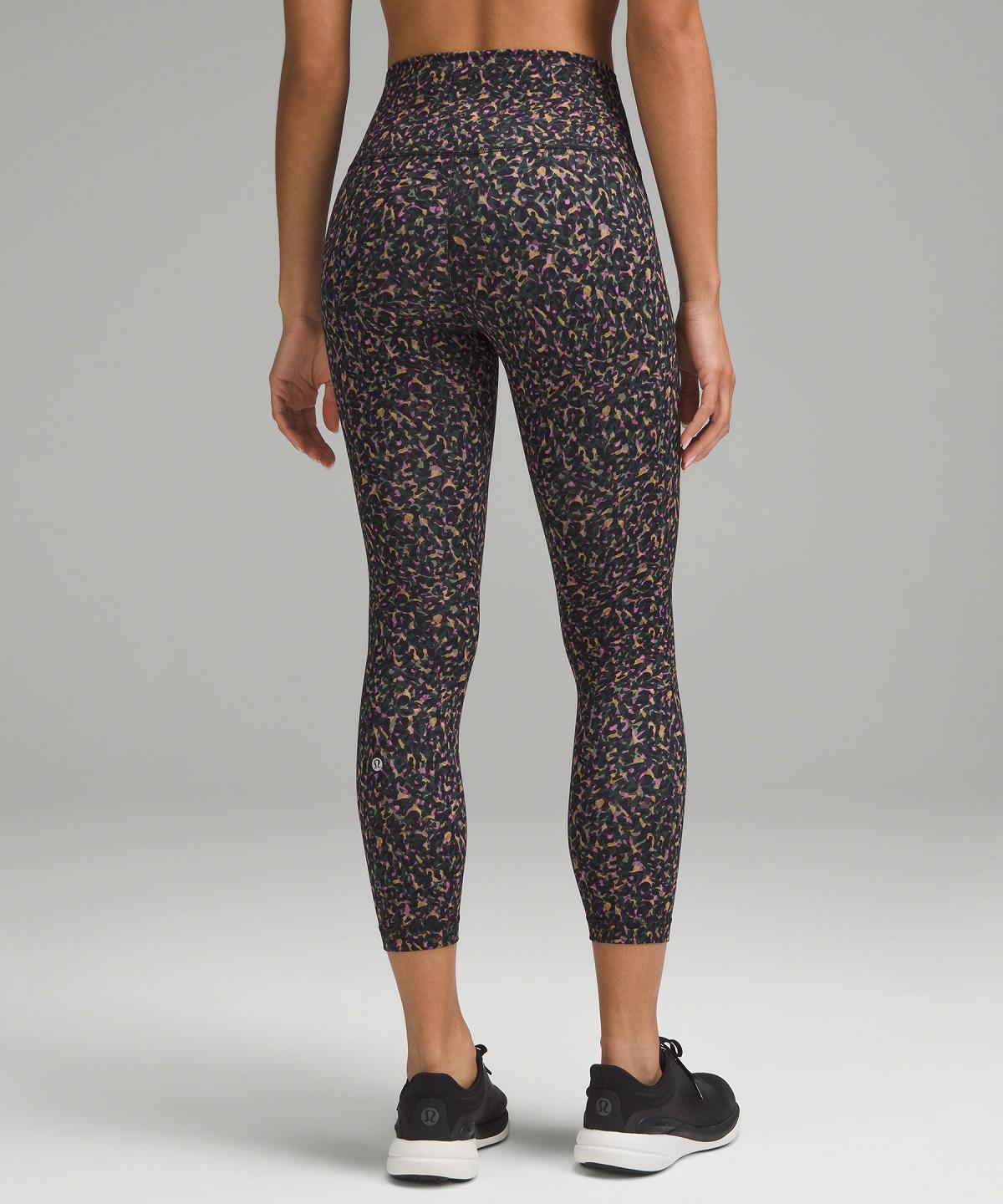 Lululemon Wunder Train High-Rise Crop 23" Leggings Dame Rosa Multicolor | NO_LuLu93612