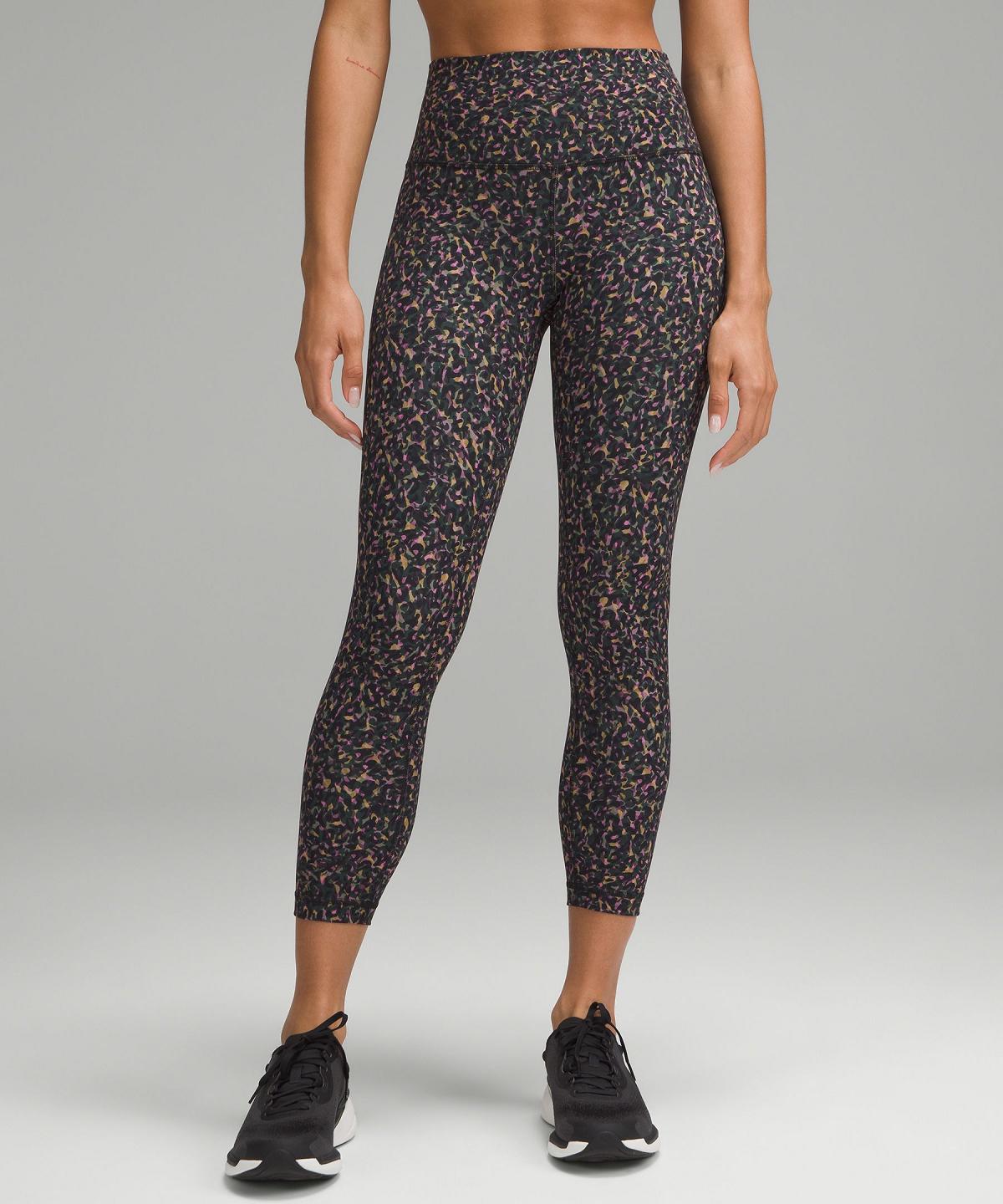 Lululemon Wunder Train High-Rise Crop 23" Leggings Dame Rosa Multicolor | NO_LuLu93612