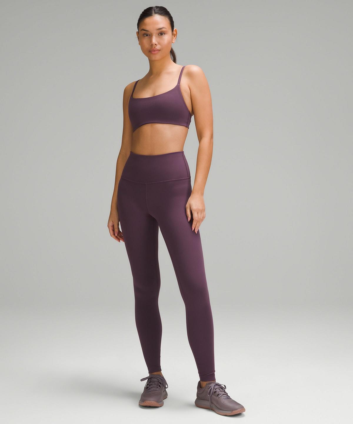 Lululemon Wunder Train High-Rise Ribbed Tight 28" Leggings Dame Lilla | NO_LuLu75168