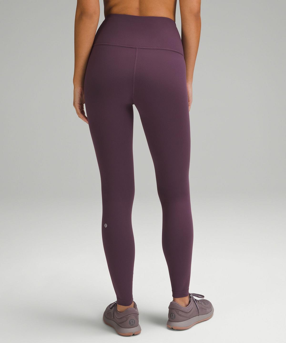 Lululemon Wunder Train High-Rise Ribbed Tight 28" Leggings Dame Lilla | NO_LuLu75168