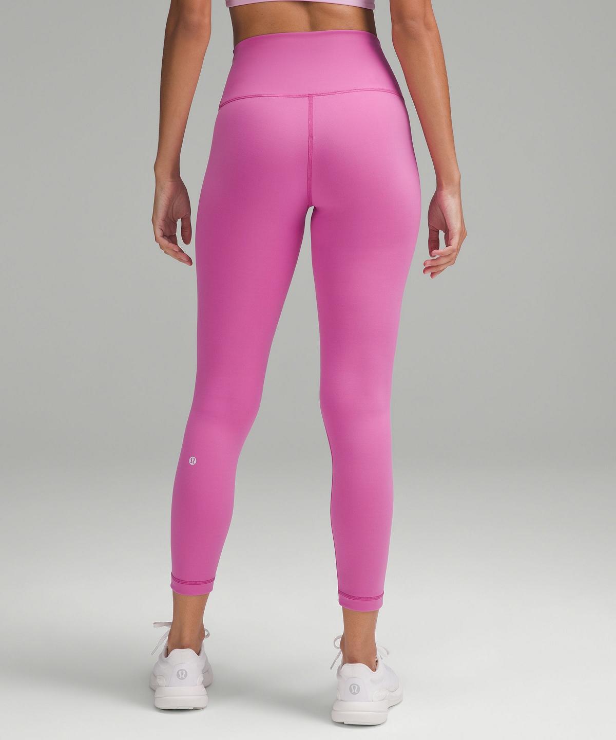 Lululemon Wunder Train High-Rise Tight 25" Leggings Dame Rosa | NO_LuLu40805