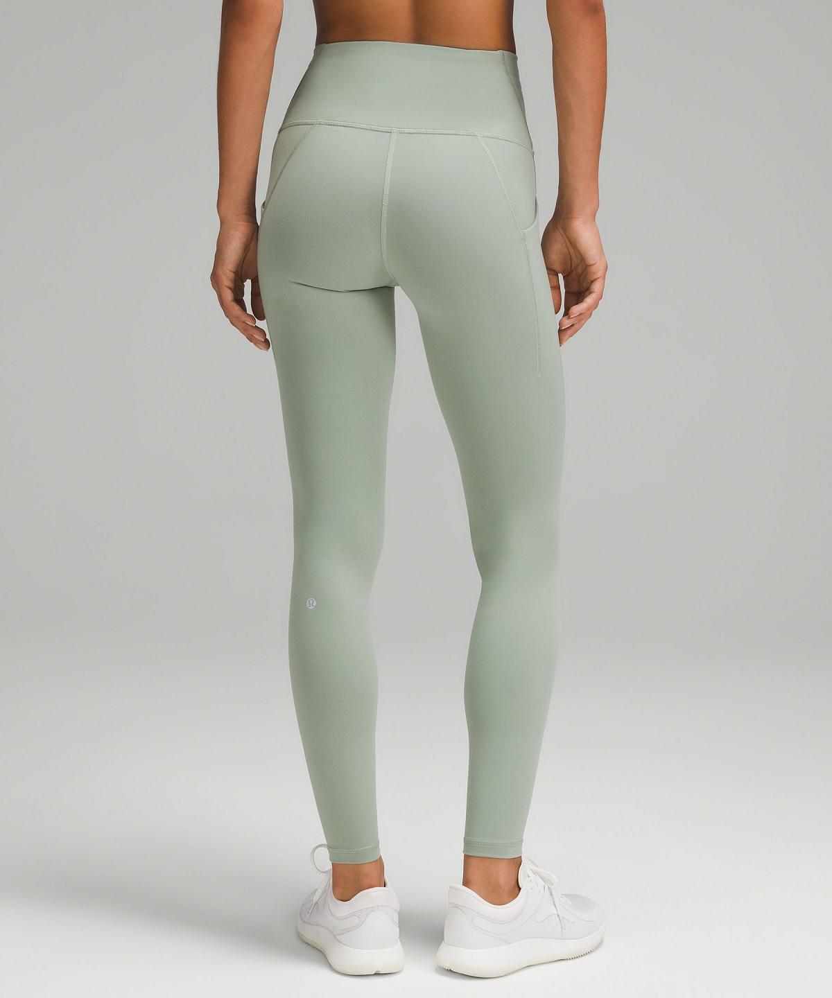 Lululemon Wunder Train High-Rise Tight with Pockets 28" Leggings Dame Grønn | NO_LuLu48201