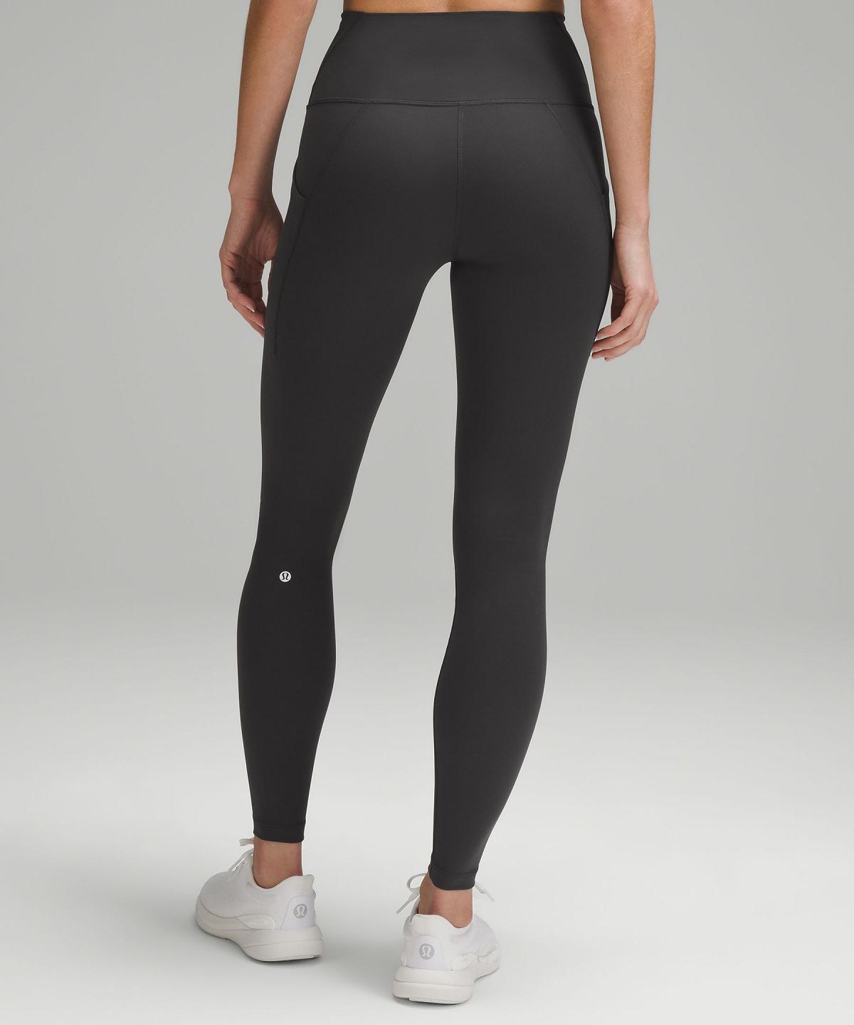 Lululemon Wunder Train High-Rise Tight with Pockets 28" Leggings Dame Dyp Grå | NO_LuLu16496