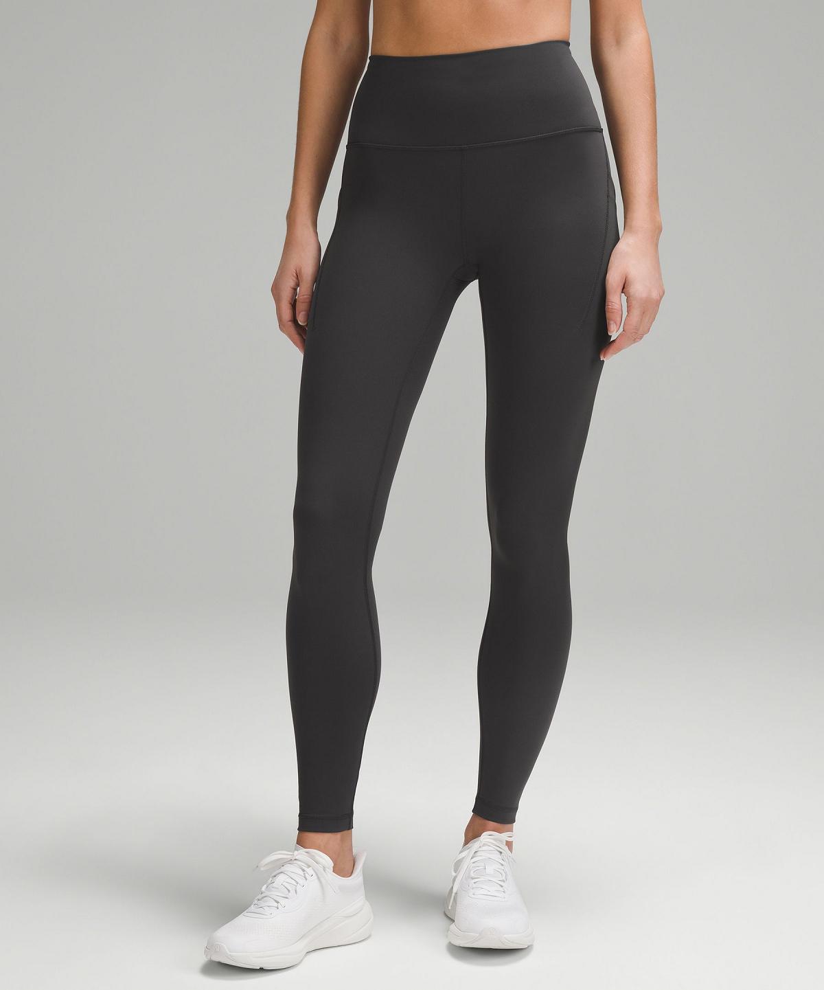 Lululemon Wunder Train High-Rise Tight with Pockets 28" Leggings Dame Dyp Grå | NO_LuLu16496